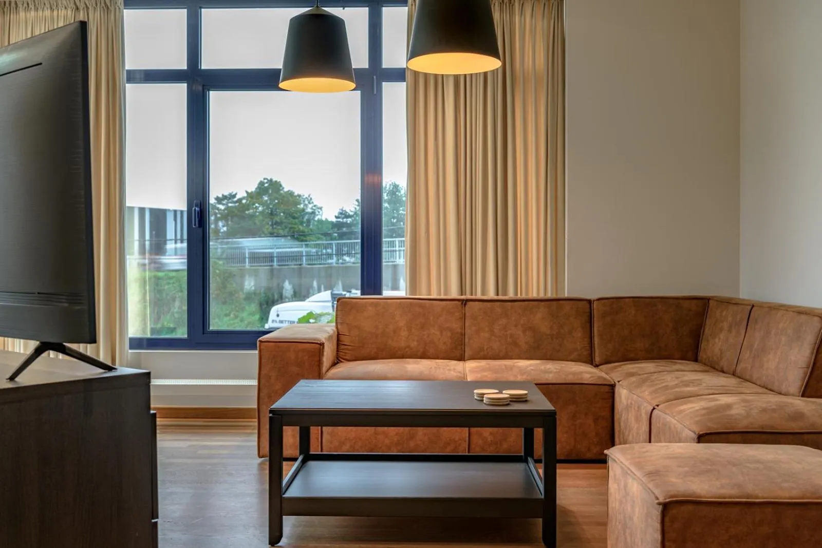 Living room in De Vesten Comfort Lodge