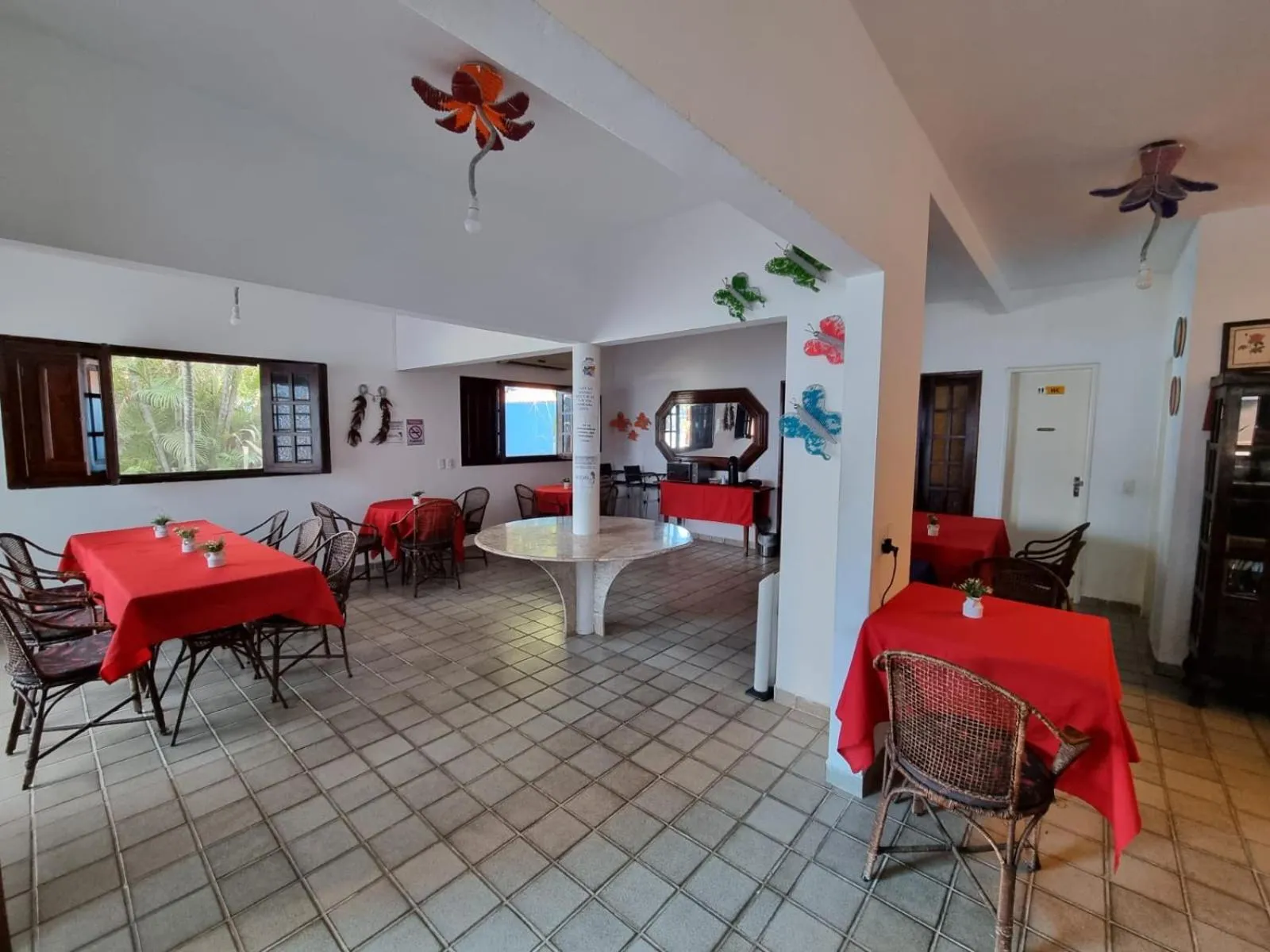 Seating area, Bed in Pousada Morada Azul