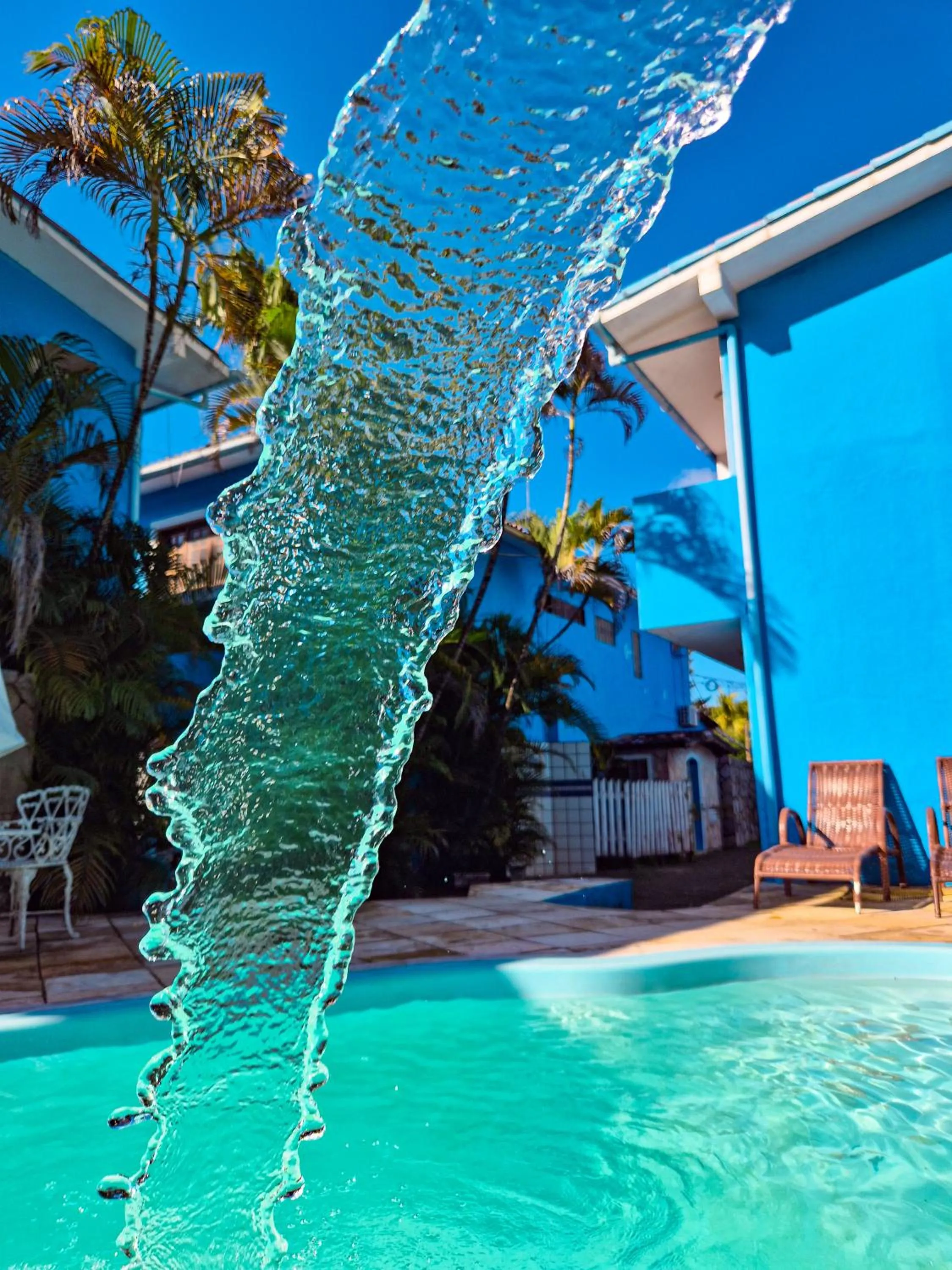 Swimming pool in Pousada Morada Azul
