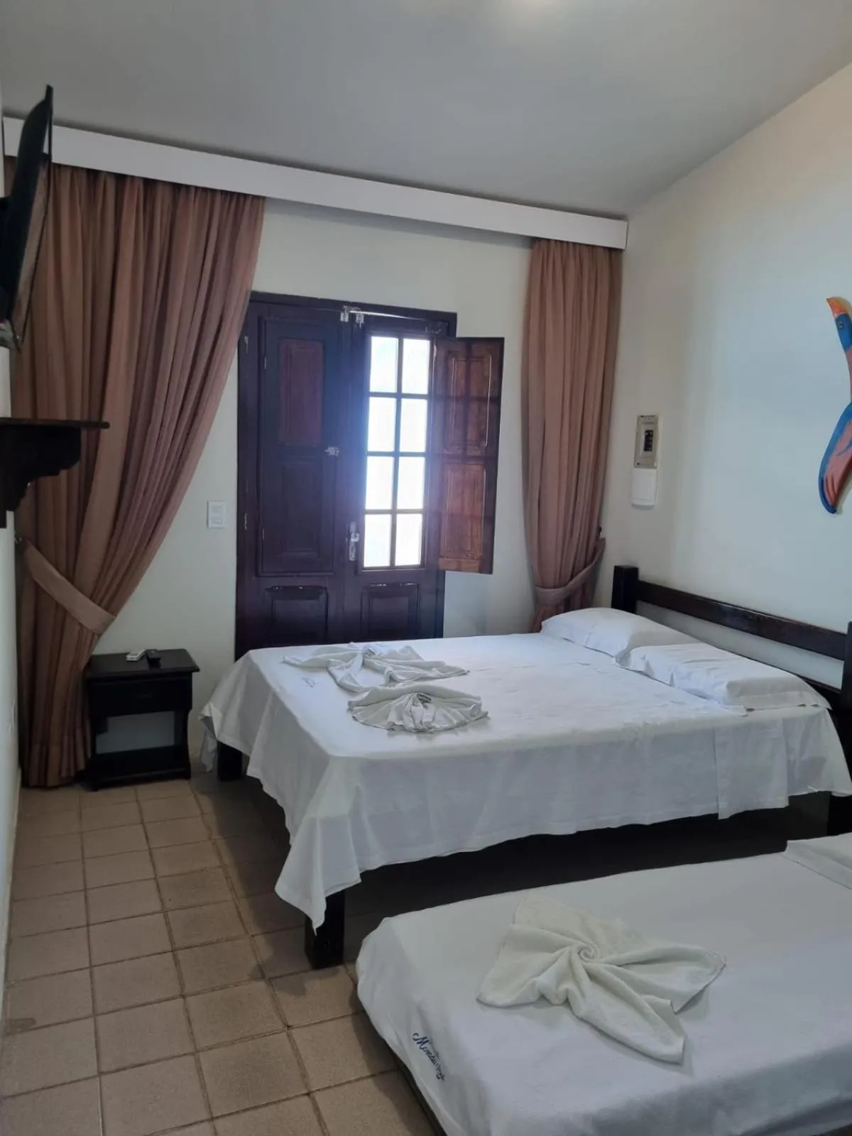 Bed in Pousada Morada Azul