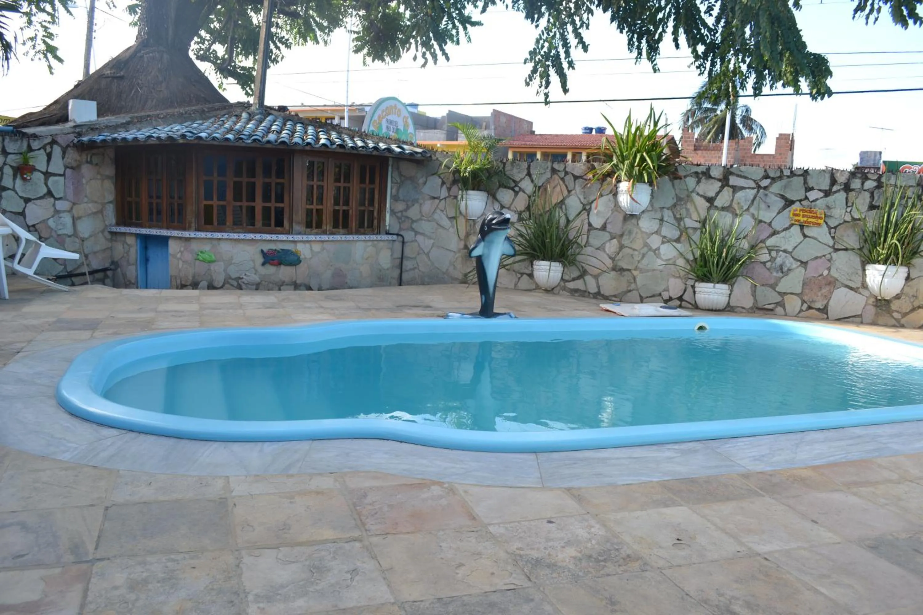 BBQ facilities in Pousada Morada Azul