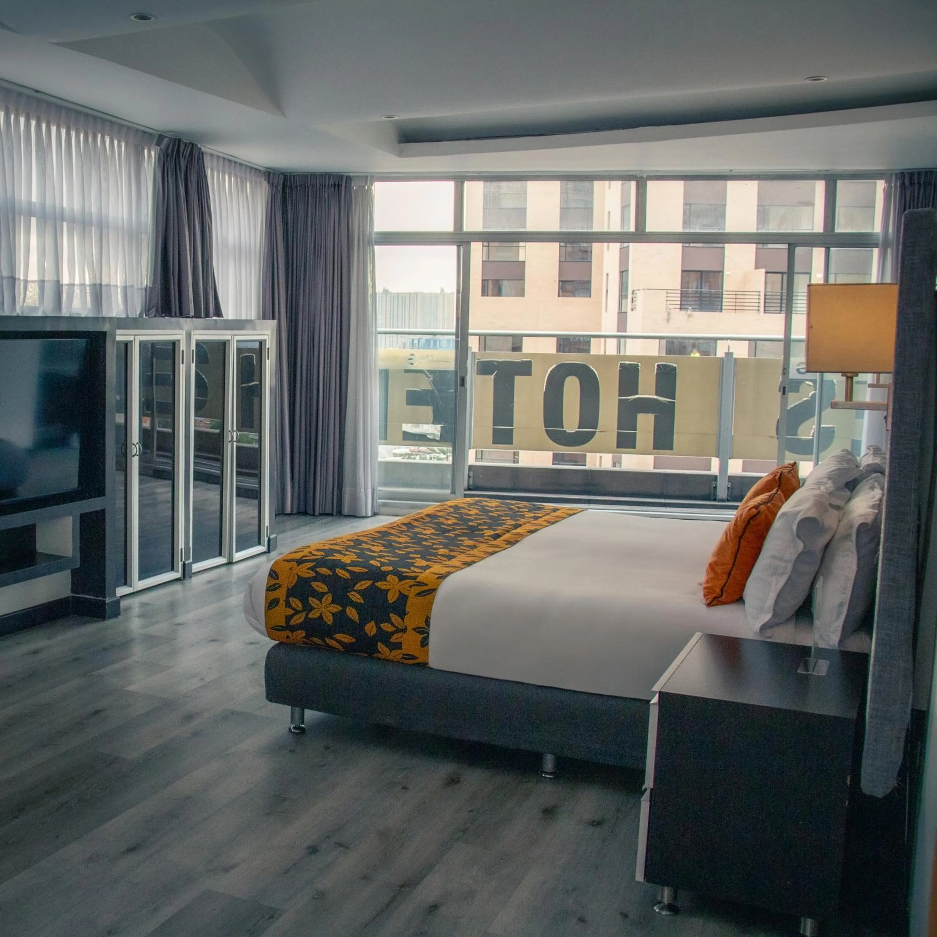 Bed in Hotel City Bog Expo Museo