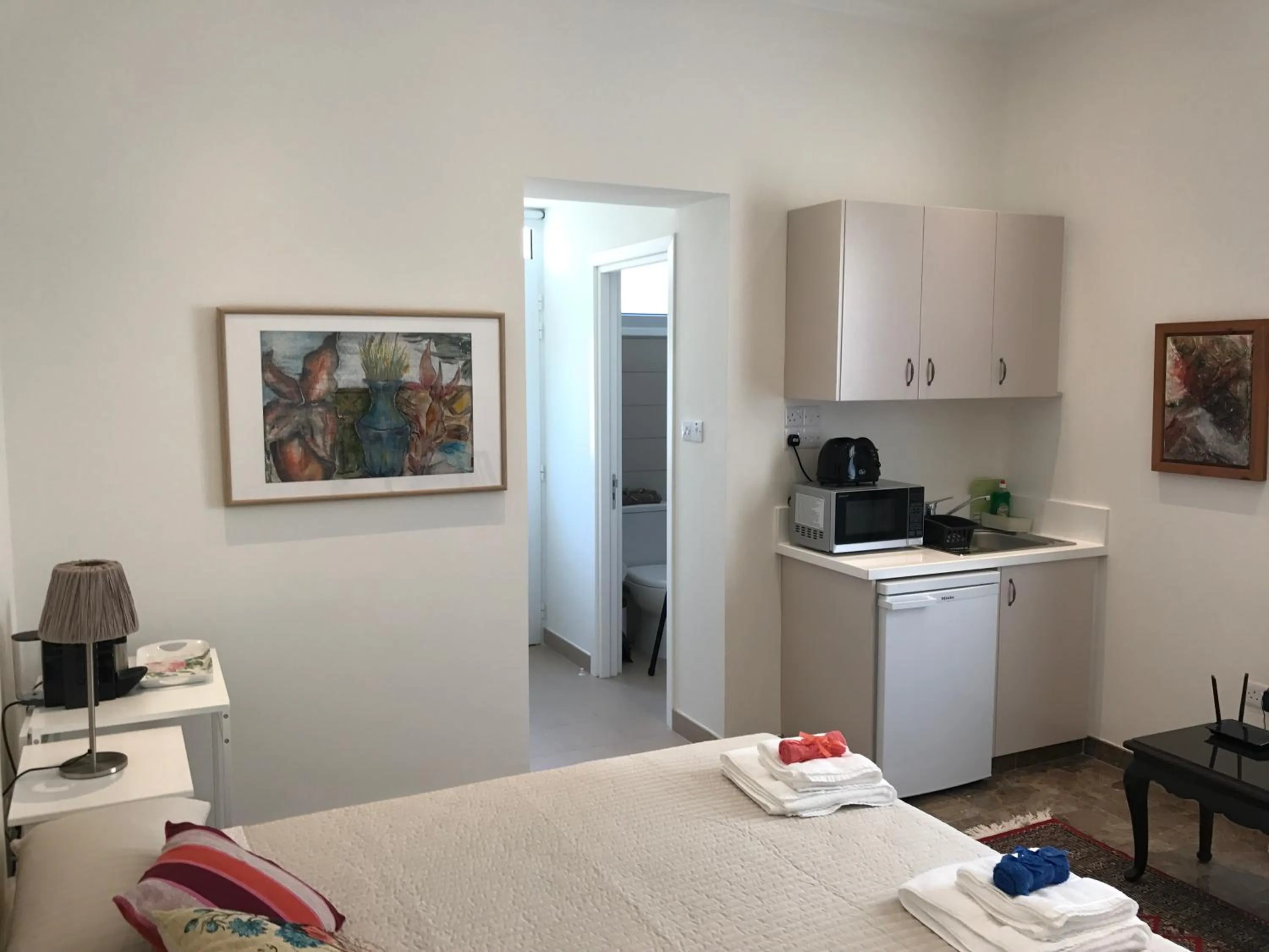 Kitchen or kitchenette, Bed in Avgi's Home