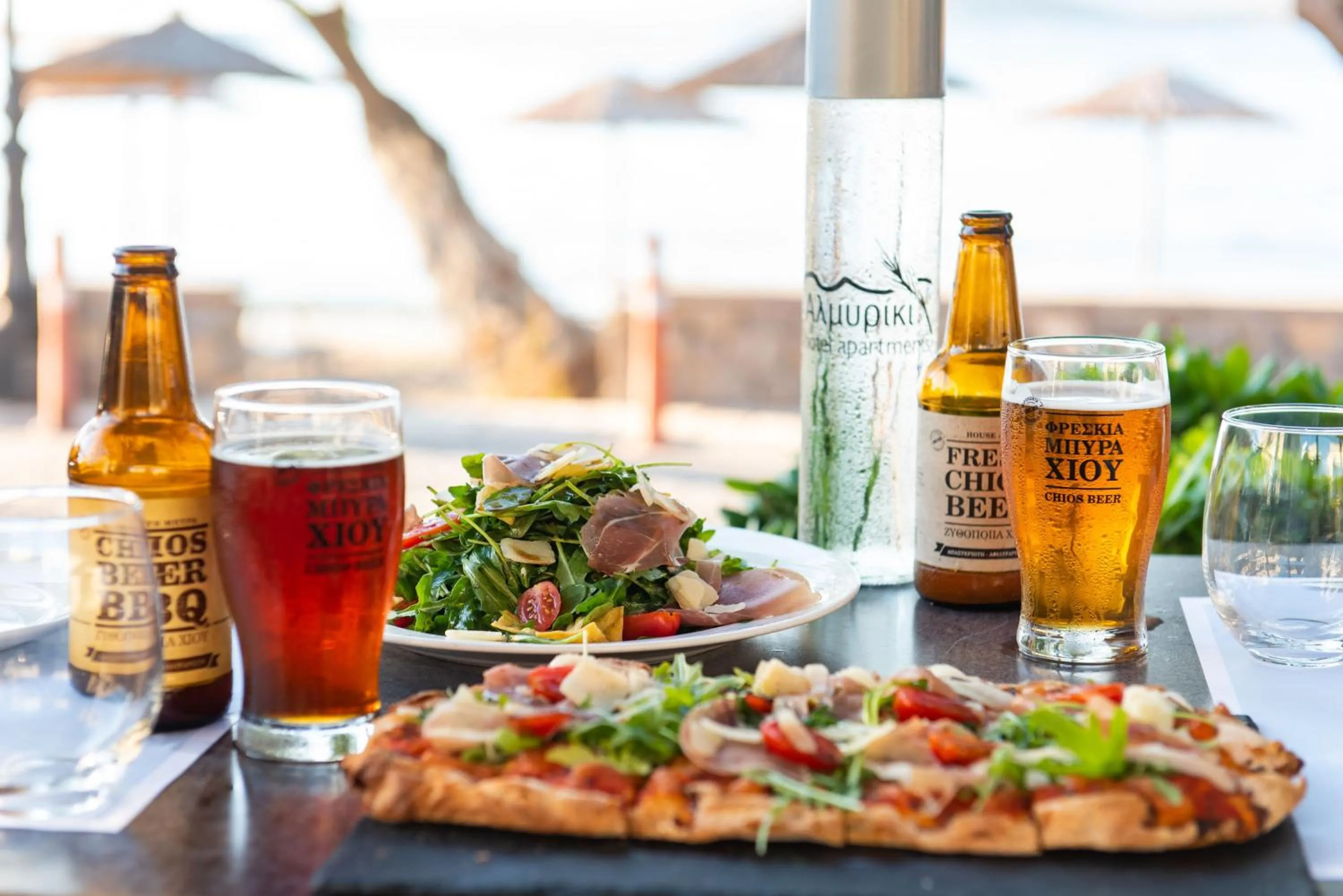 Food and drinks in Almiriki Chios Rooms & Apartments