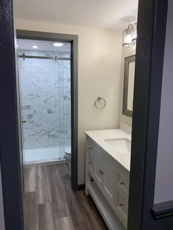 Shower in Ski in/out Spruce Glen Townhomes on Great Eastern Trail