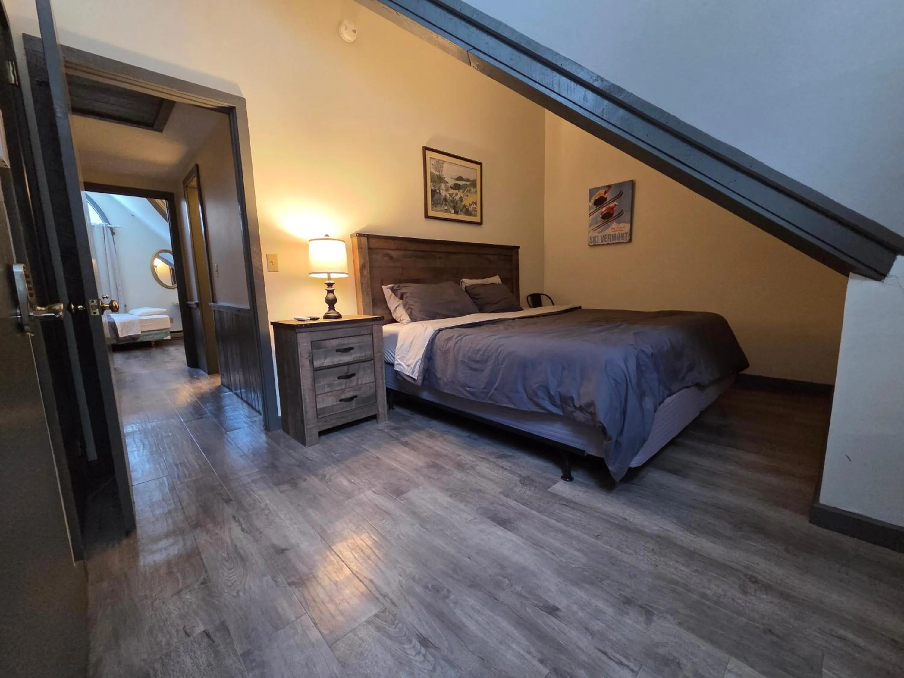 Bedroom, Bed in Ski in/out Spruce Glen Townhomes on Great Eastern Trail