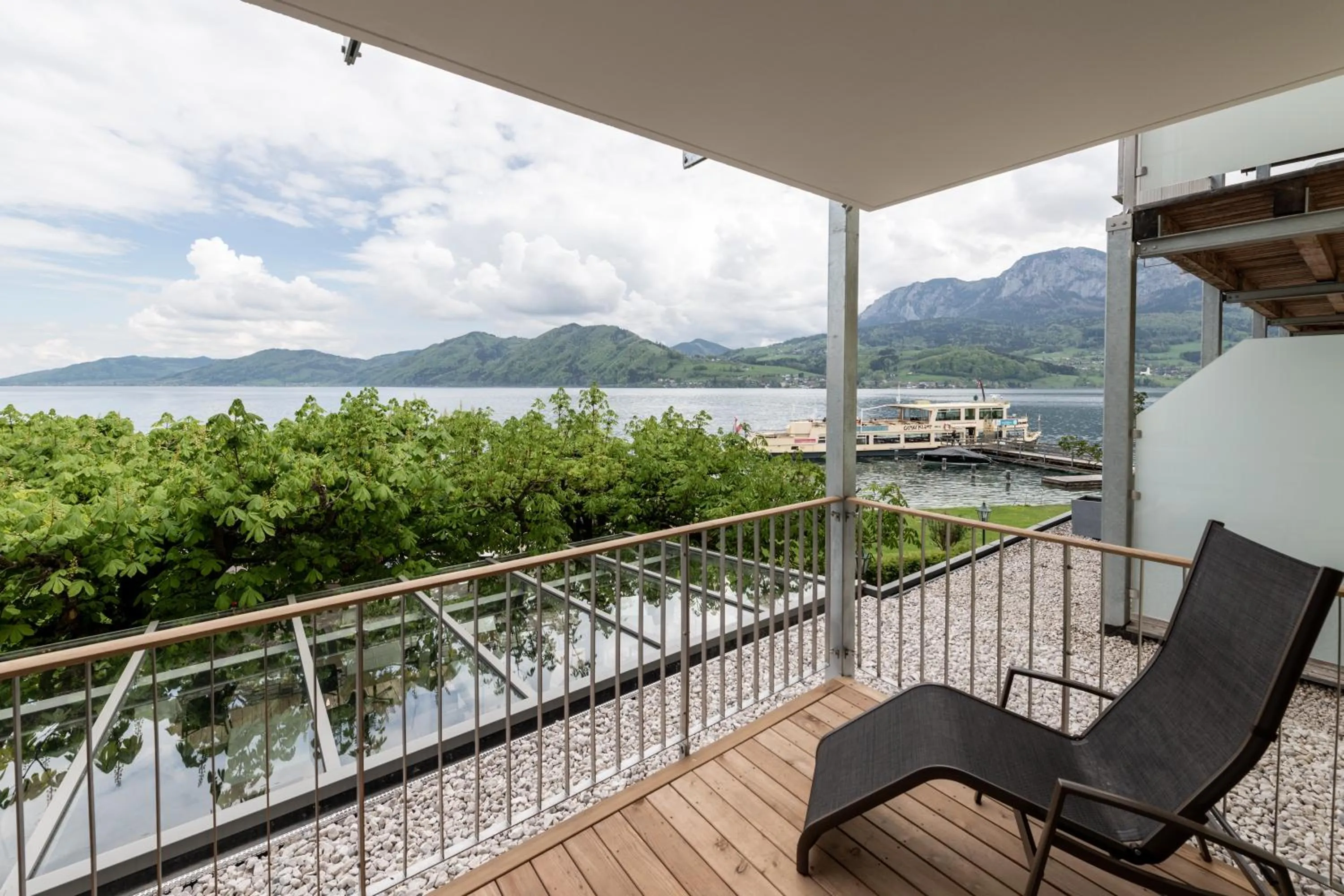 Balcony/Terrace in Hotel Stadler am Attersee