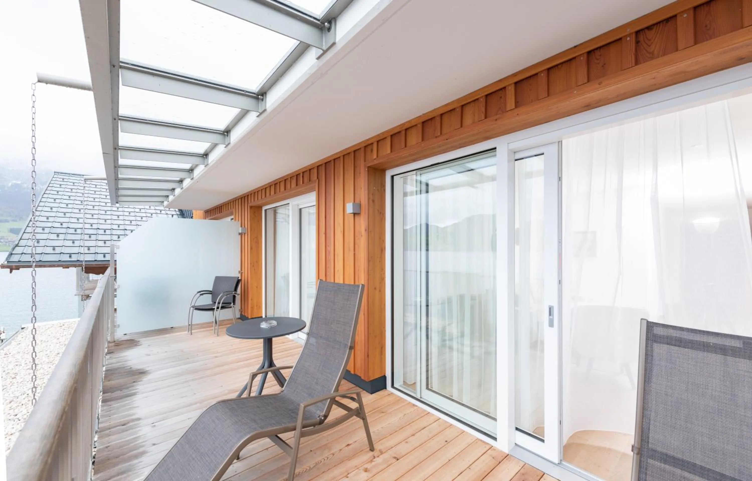 Balcony/Terrace in Hotel Stadler am Attersee