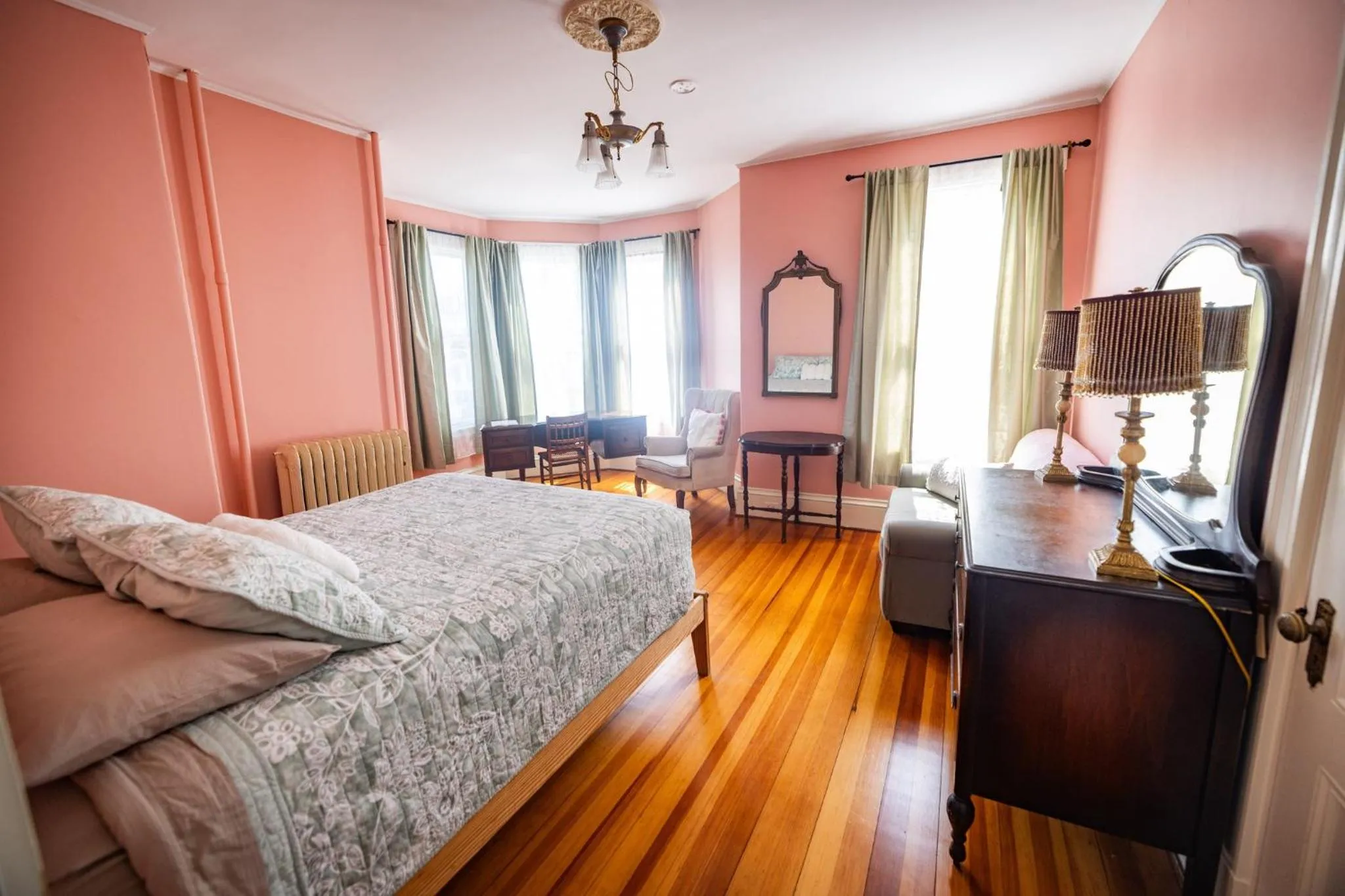 Bed in The Gregory House - A Maine Victorian Mansion