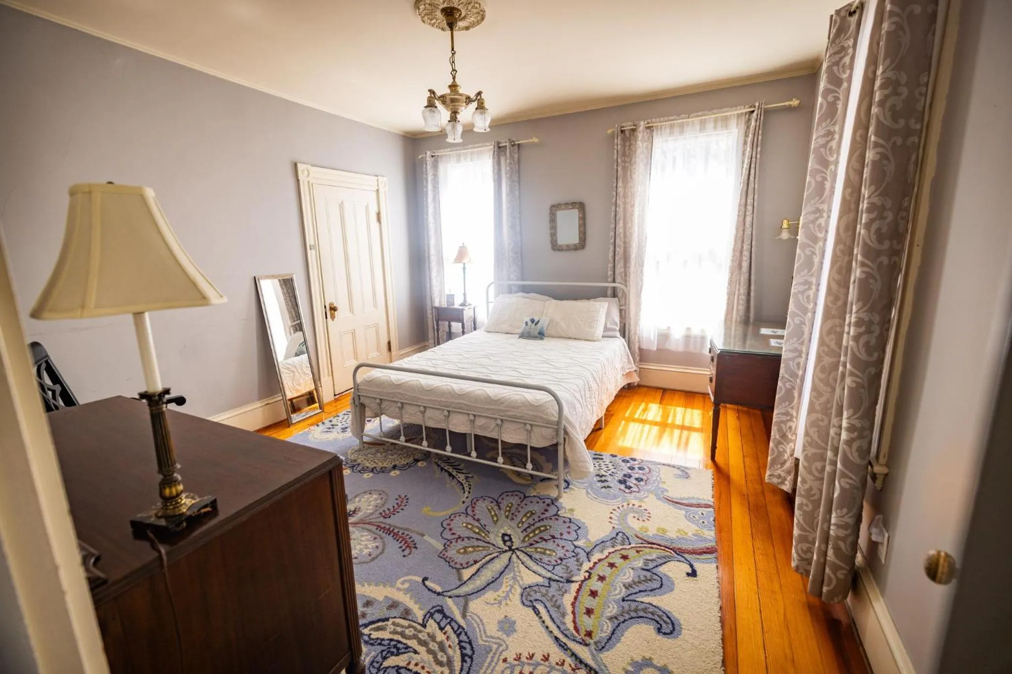 Bed in The Gregory House - A Maine Victorian Mansion