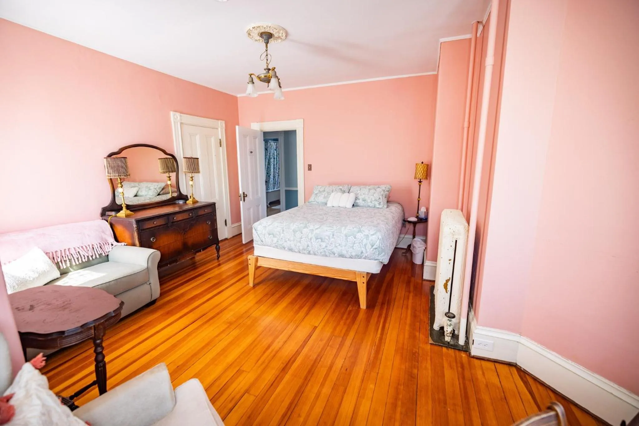 Bed in The Gregory House - A Maine Victorian Mansion