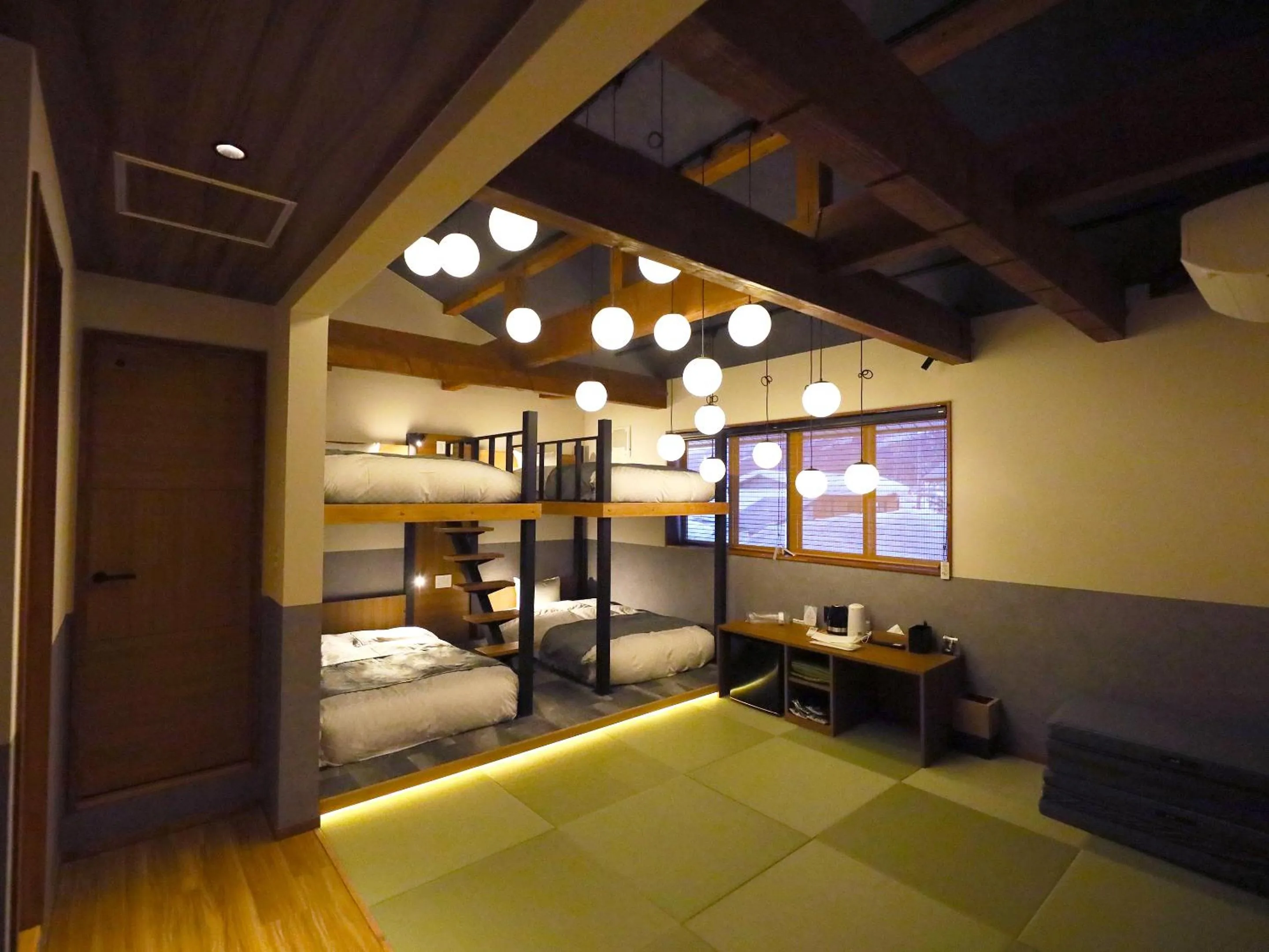 Bed in Hakuba Ryujin Onsen RYOKAN SUI