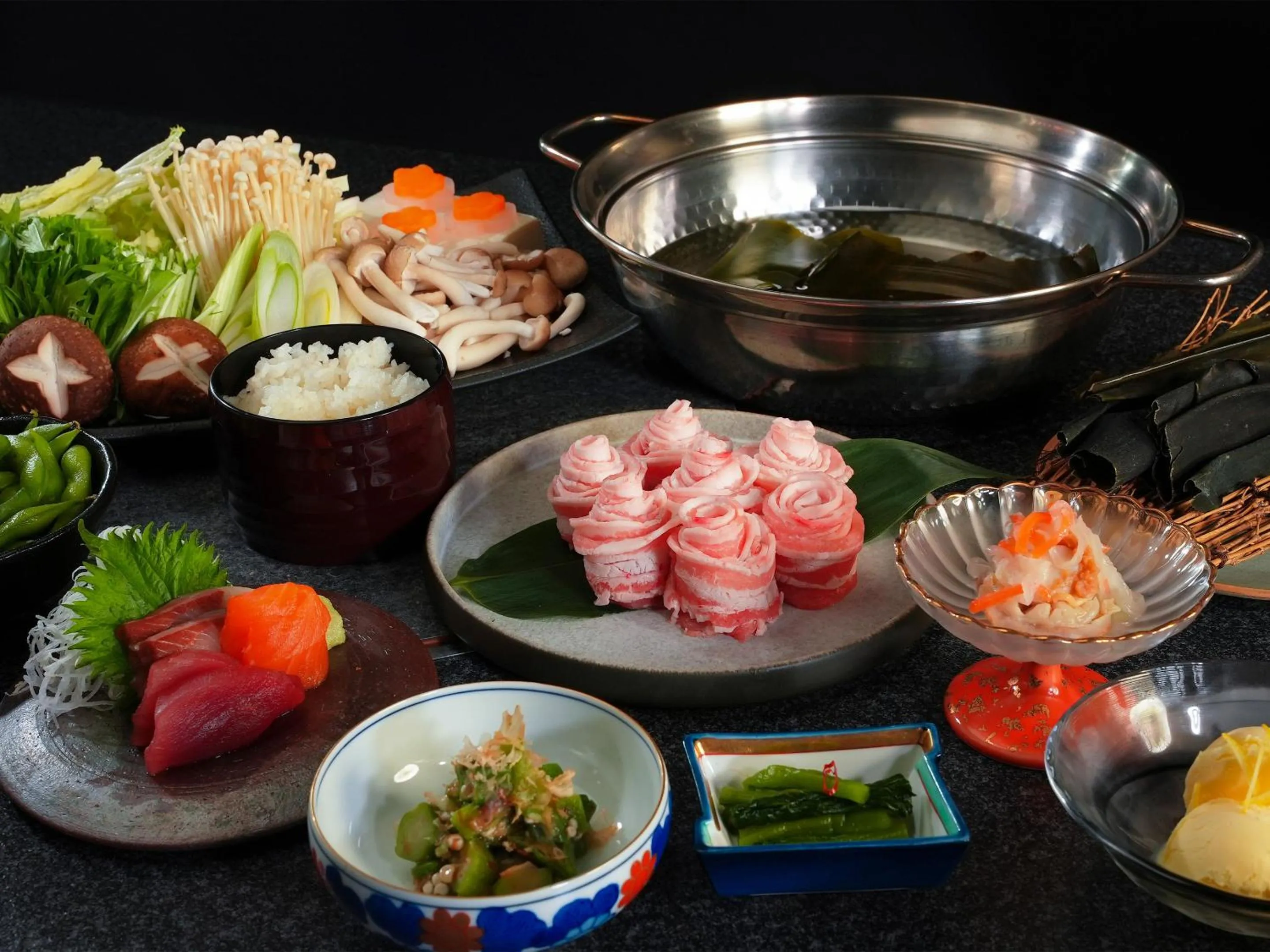 Food in Hakuba Ryujin Onsen RYOKAN SUI