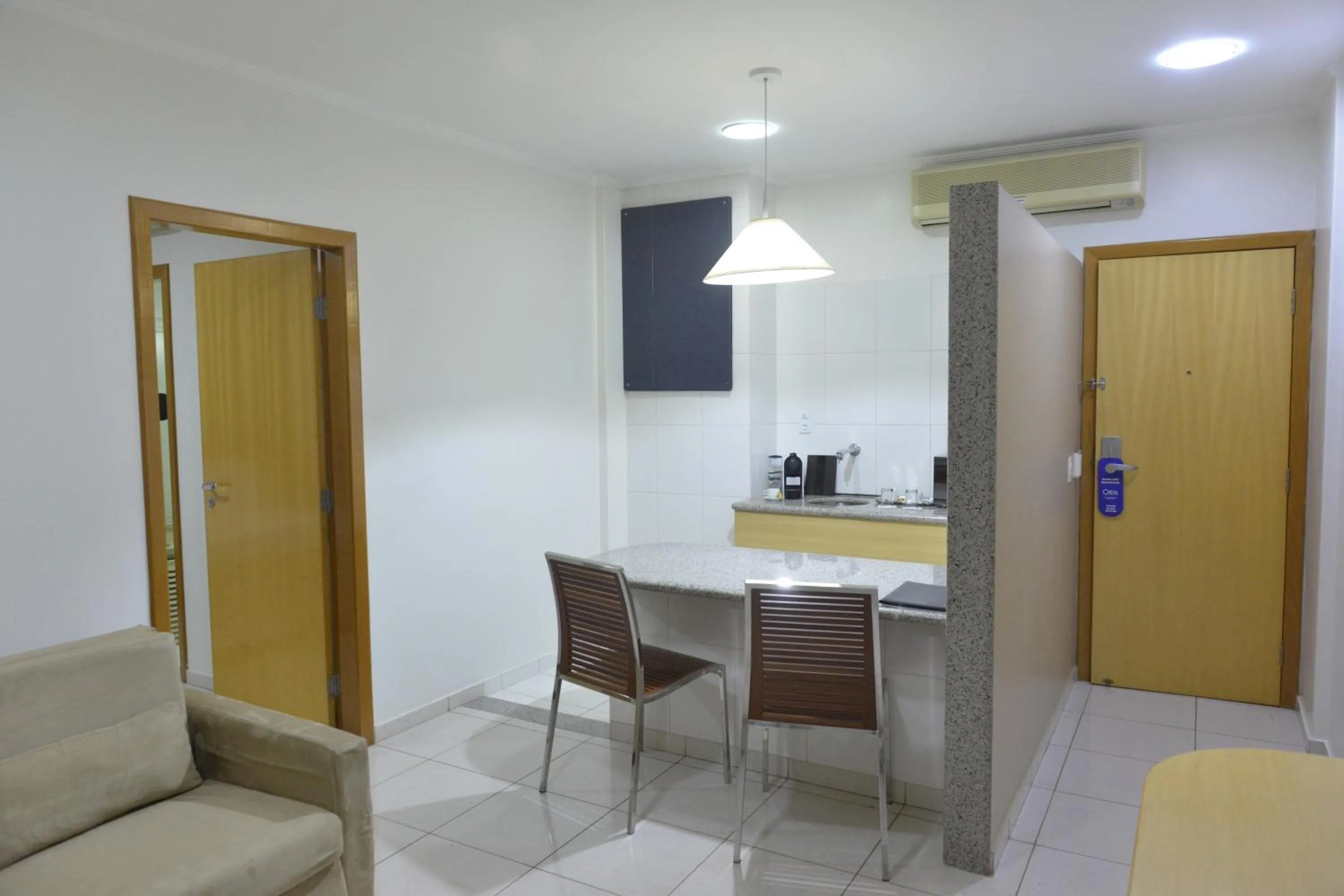Kitchen or kitchenette in Oitis Hotel