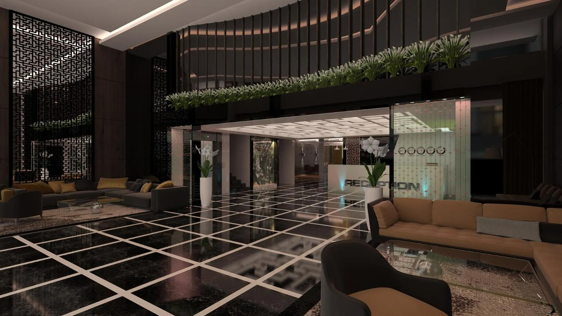 Lobby or reception in New Gate Hotel