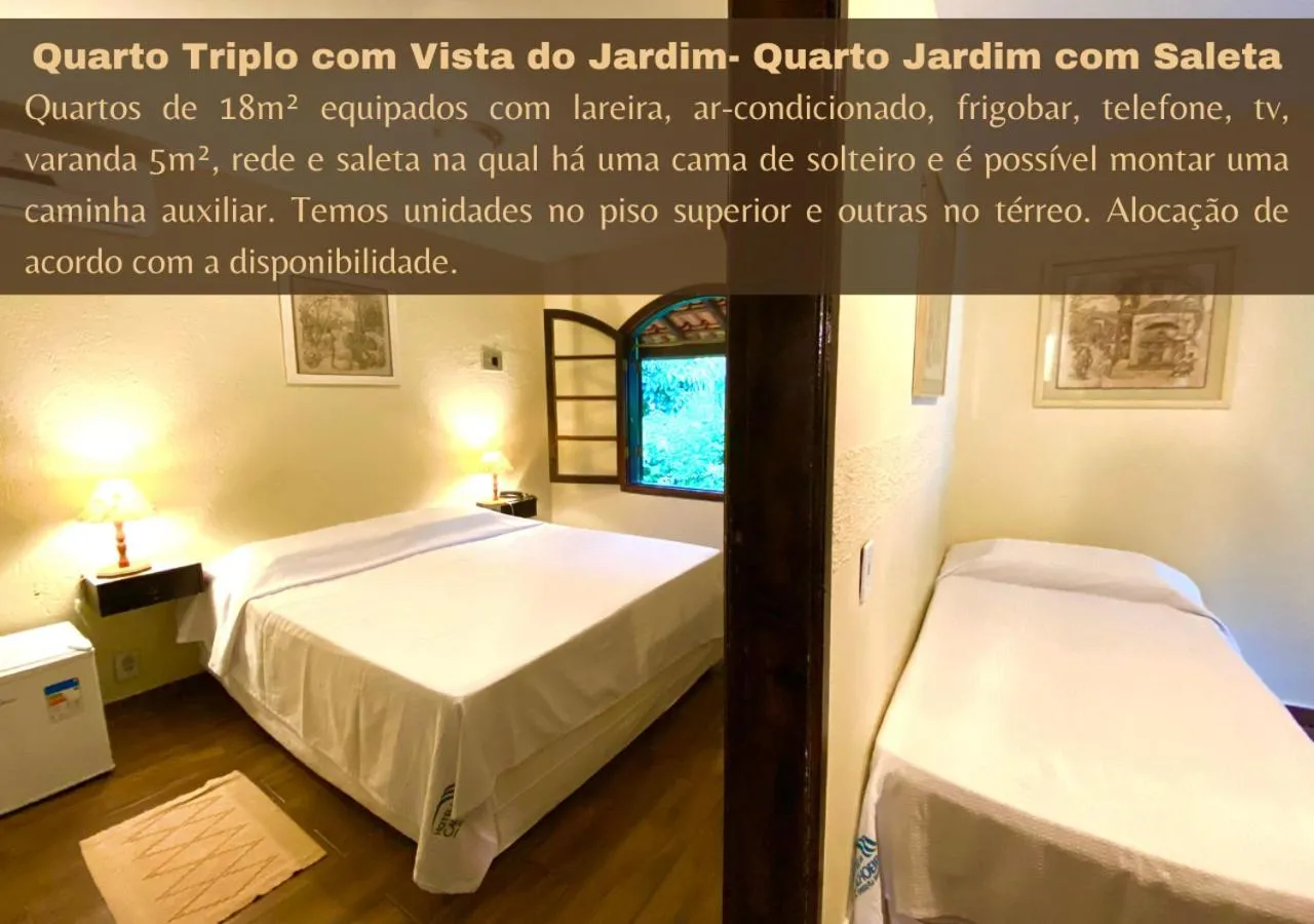 Triple Room with Garden View in Hotel da Cachoeira