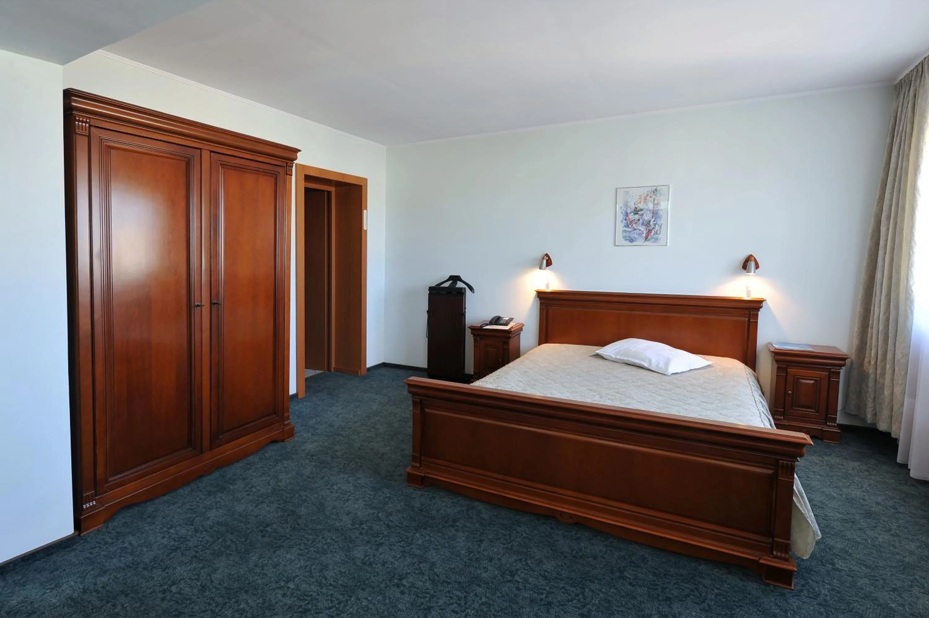 Bed in Hotel Moldova