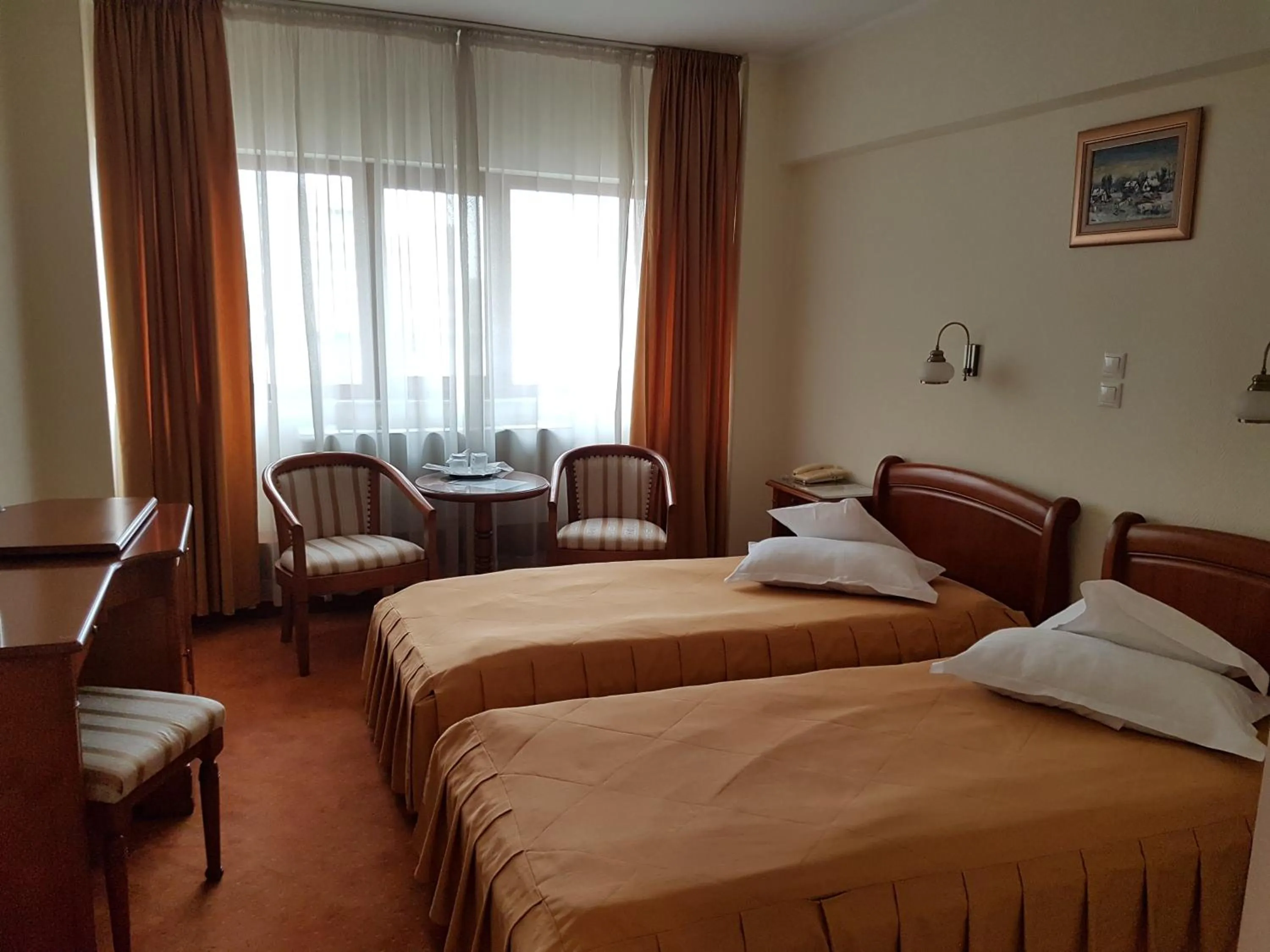 Bed in Hotel Moldova