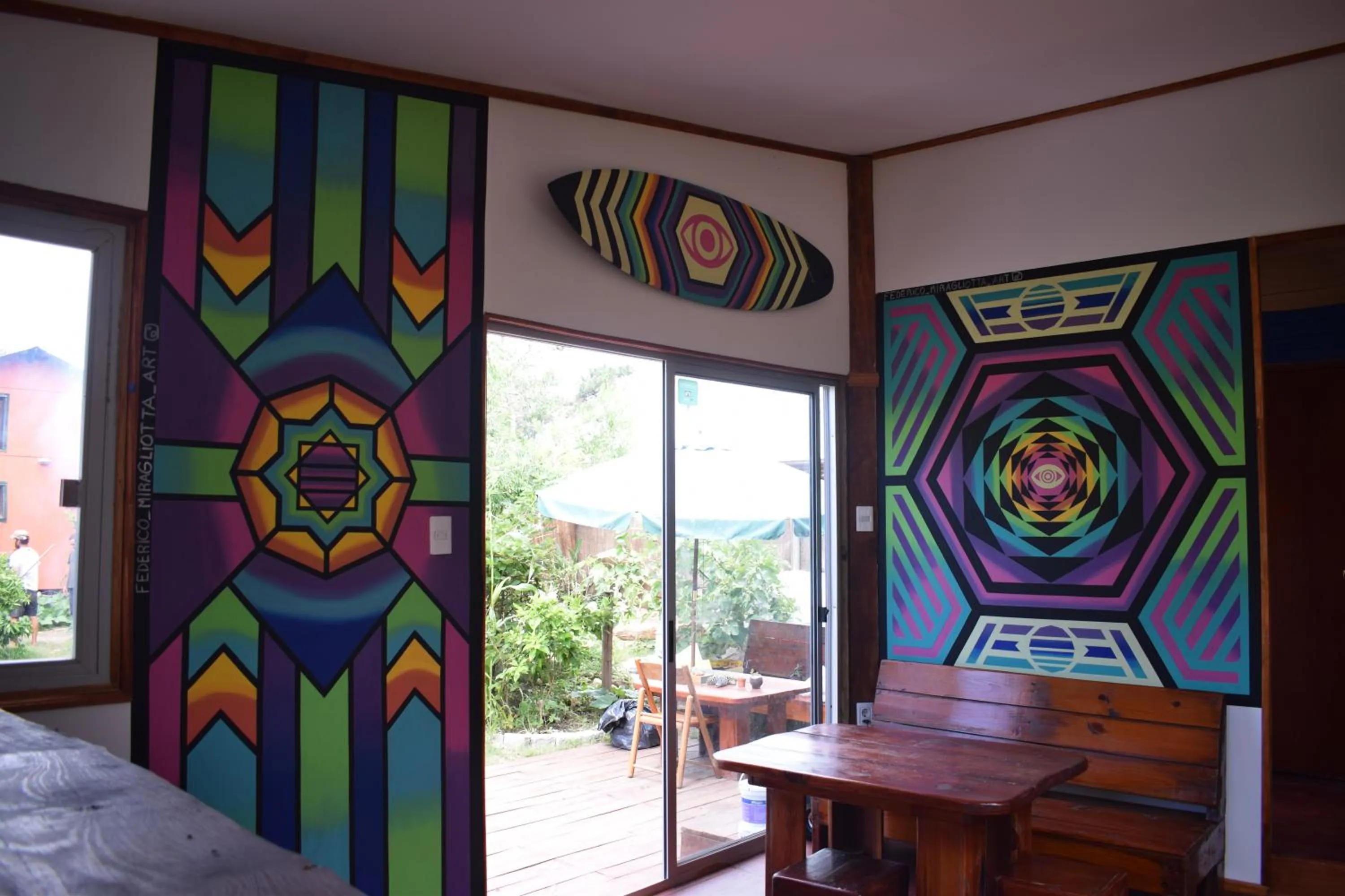 Dining area in Eco Choclo