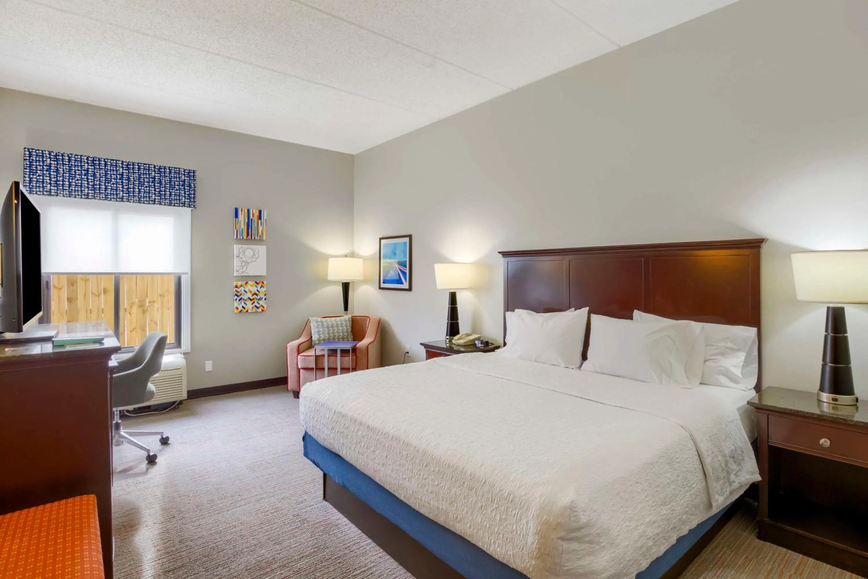 Bed in Hampton Inn Mobile-I-10/Bellingrath Gardens