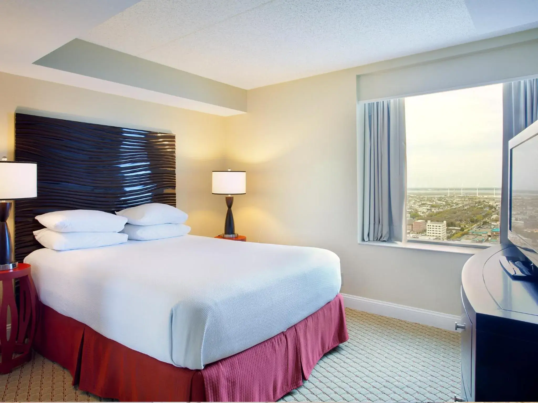 City view, Bed in Boardwalk Resorts at Atlantic Palace City view, Bed in Boardwalk Resorts at Atlantic Palace