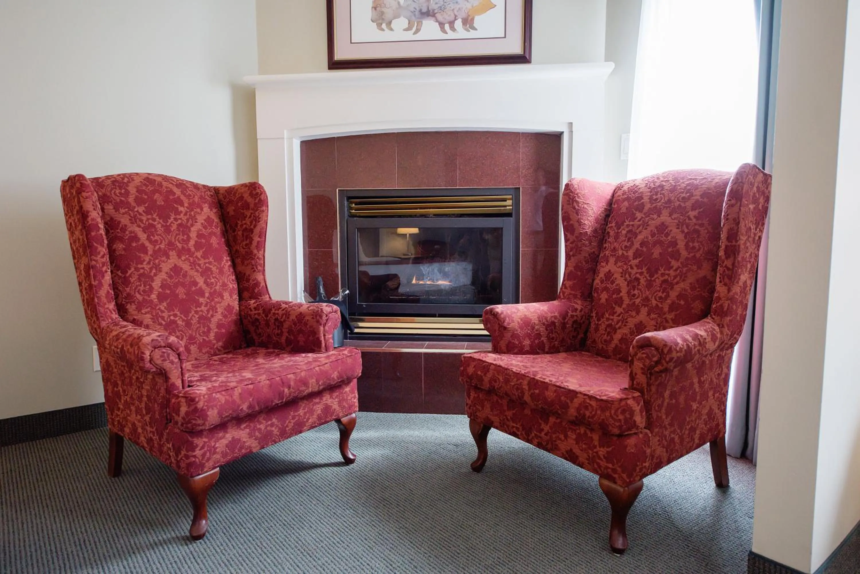Seating area in Harrison Lake Hotel