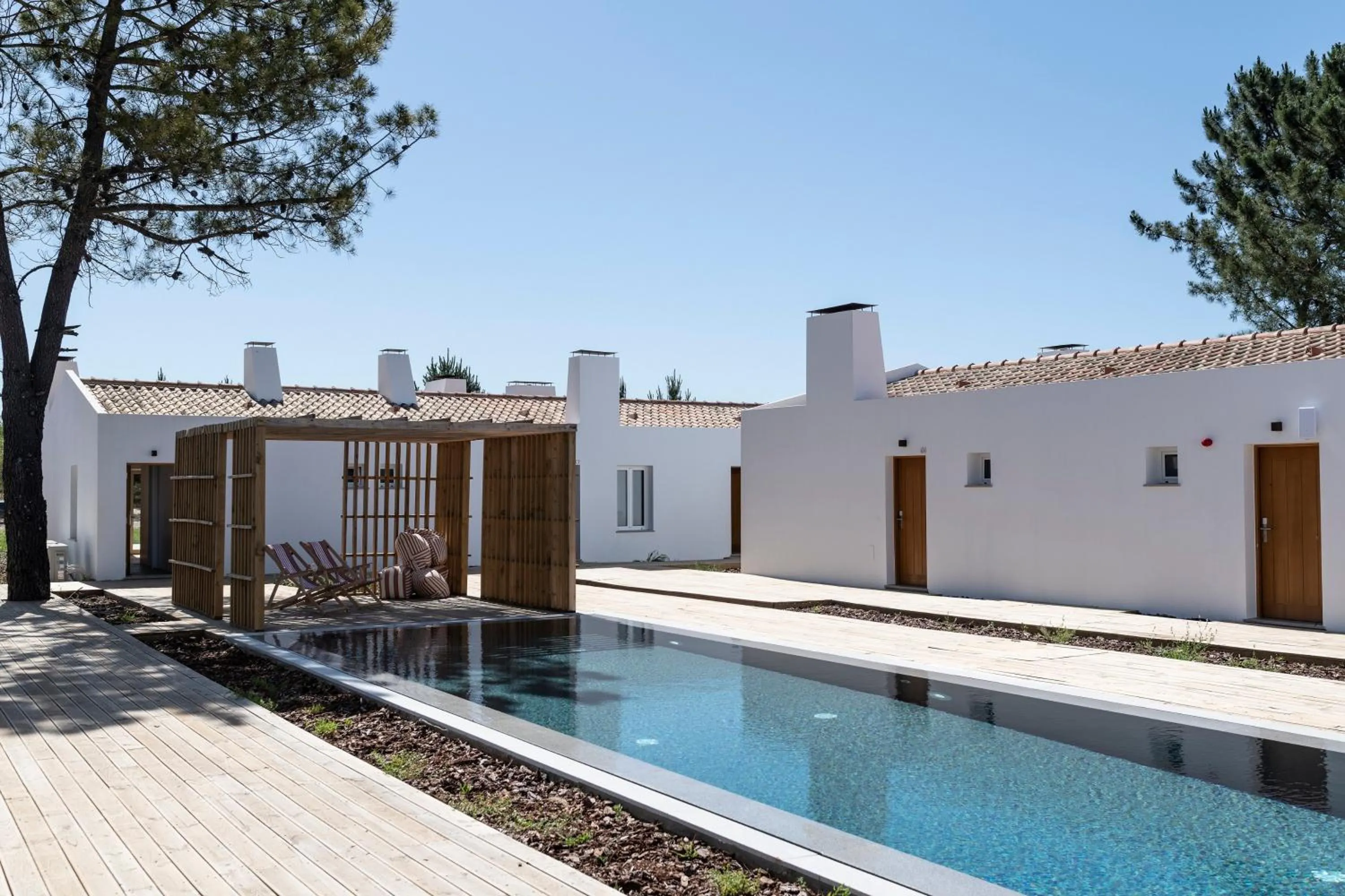 Swimming pool in Craveiral Farmhouse by Belong Staying & Feeling