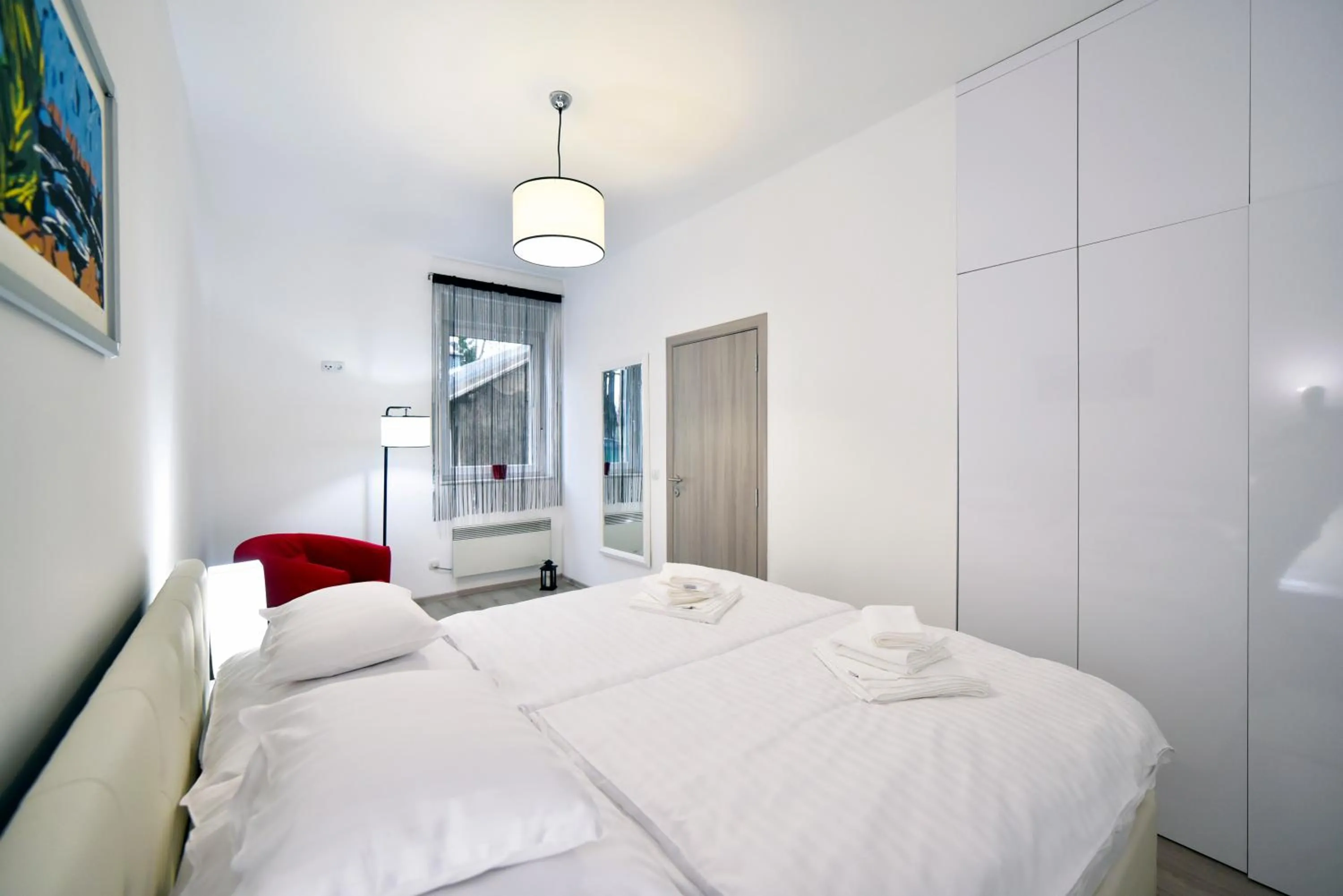 Bedroom, Bed in Apartment Sermazi