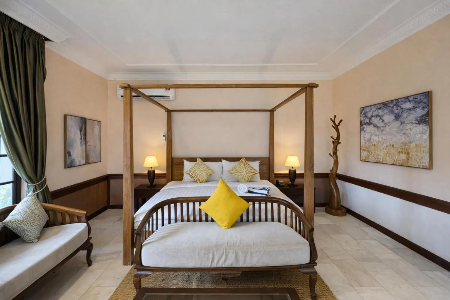 Bed in Frangipani Langkawi Resort