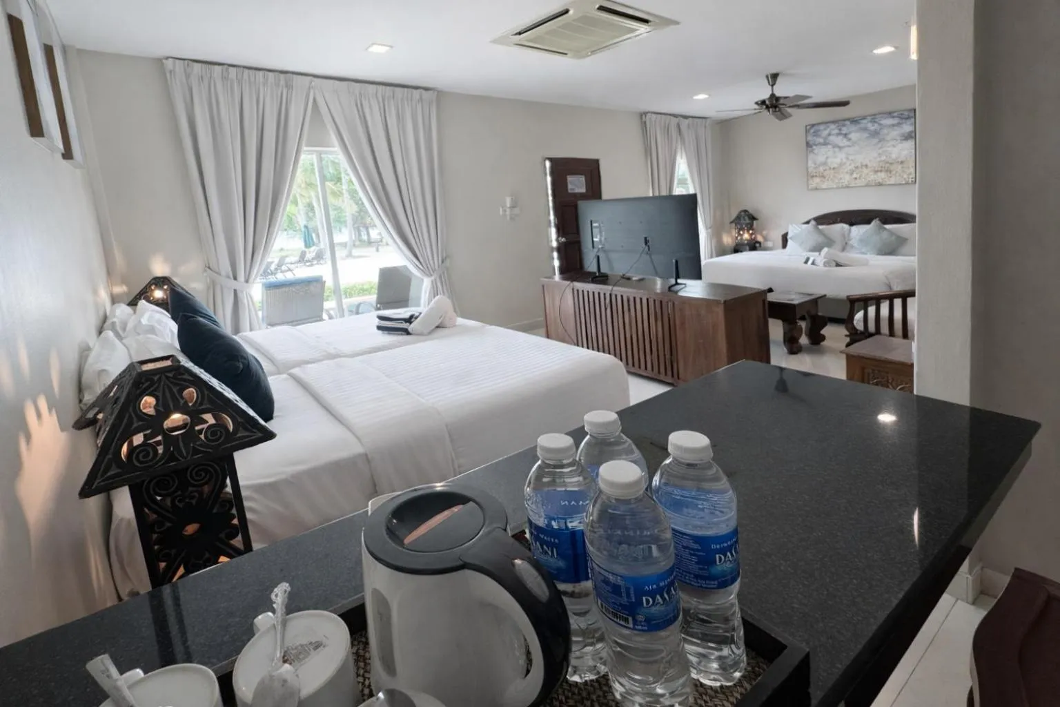 Bed in Frangipani Langkawi Resort