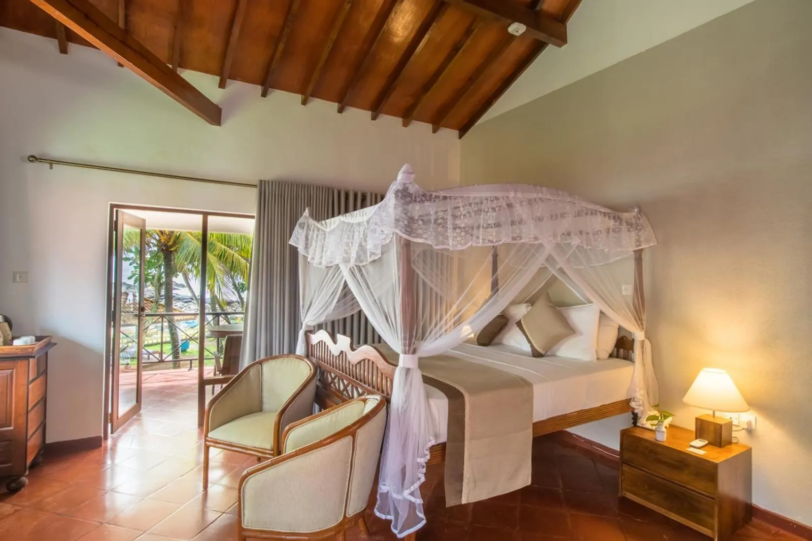 Bed in Dickwella Resort and Spa