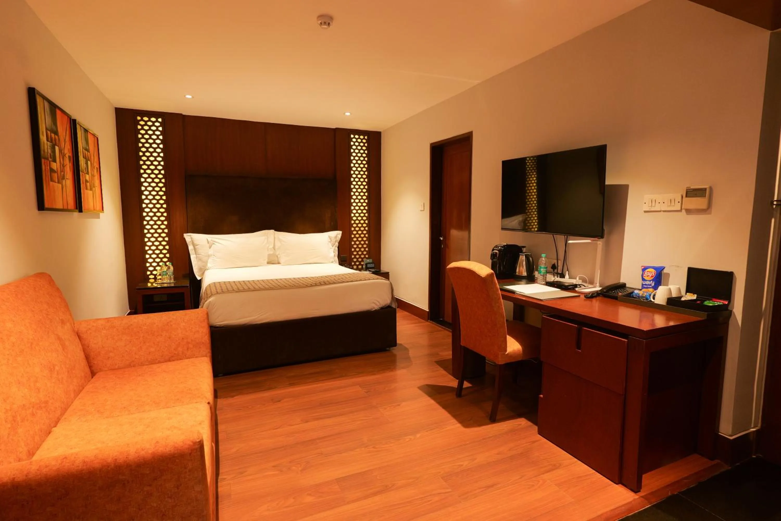 Bedroom, Bed in The Manor - New Delhi