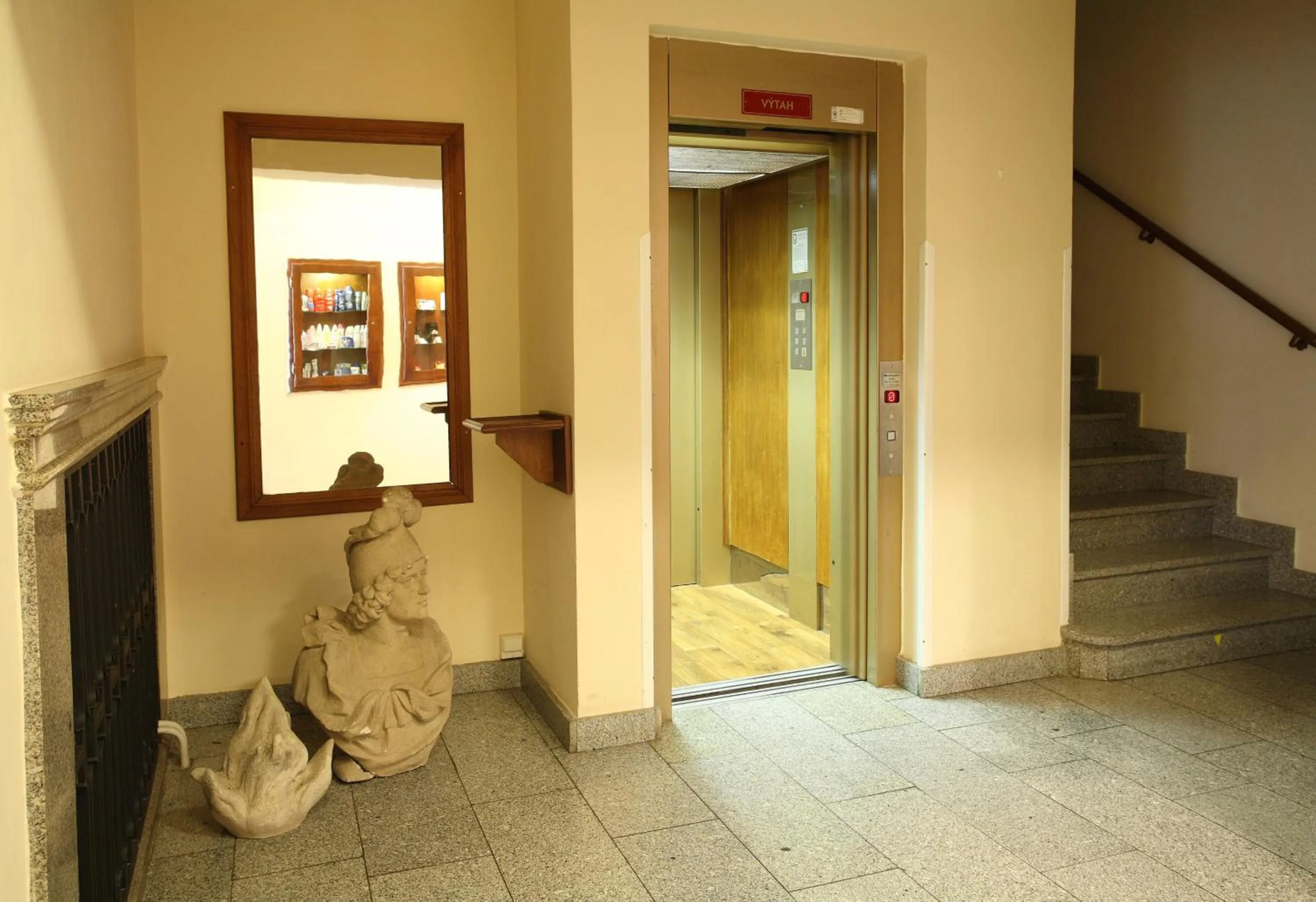 Decorative detail in Hotel U Černého orla