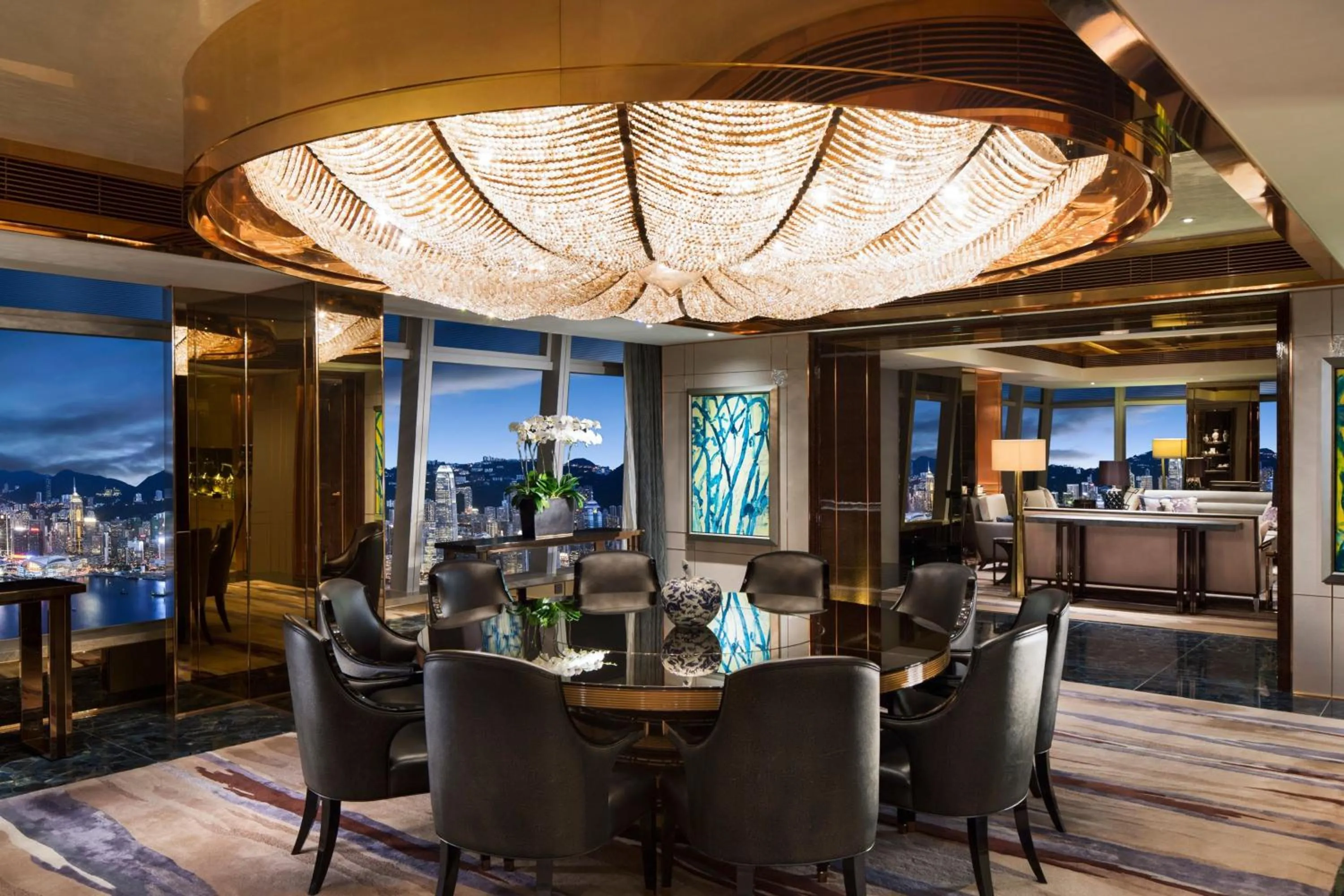 Living room in The Ritz-Carlton, Hong Kong