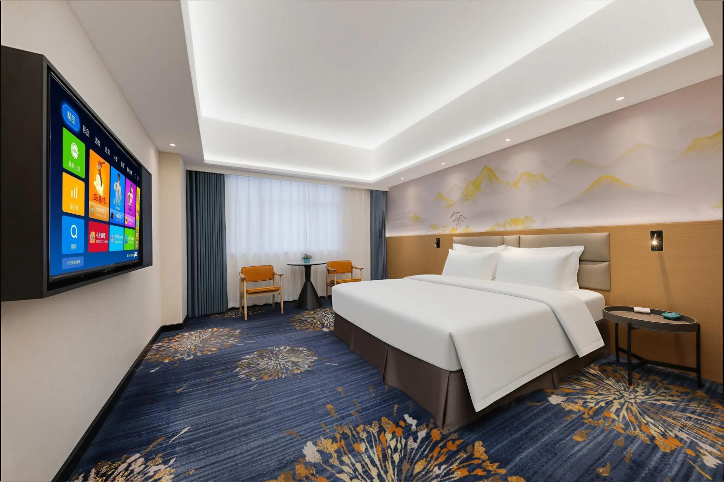 Bedroom, Bed in Zhengzhou Yuehai Hotel