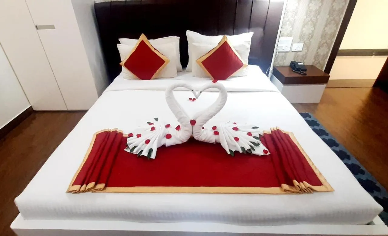 Bed in Hotel Blue Pearl Chikmagalur