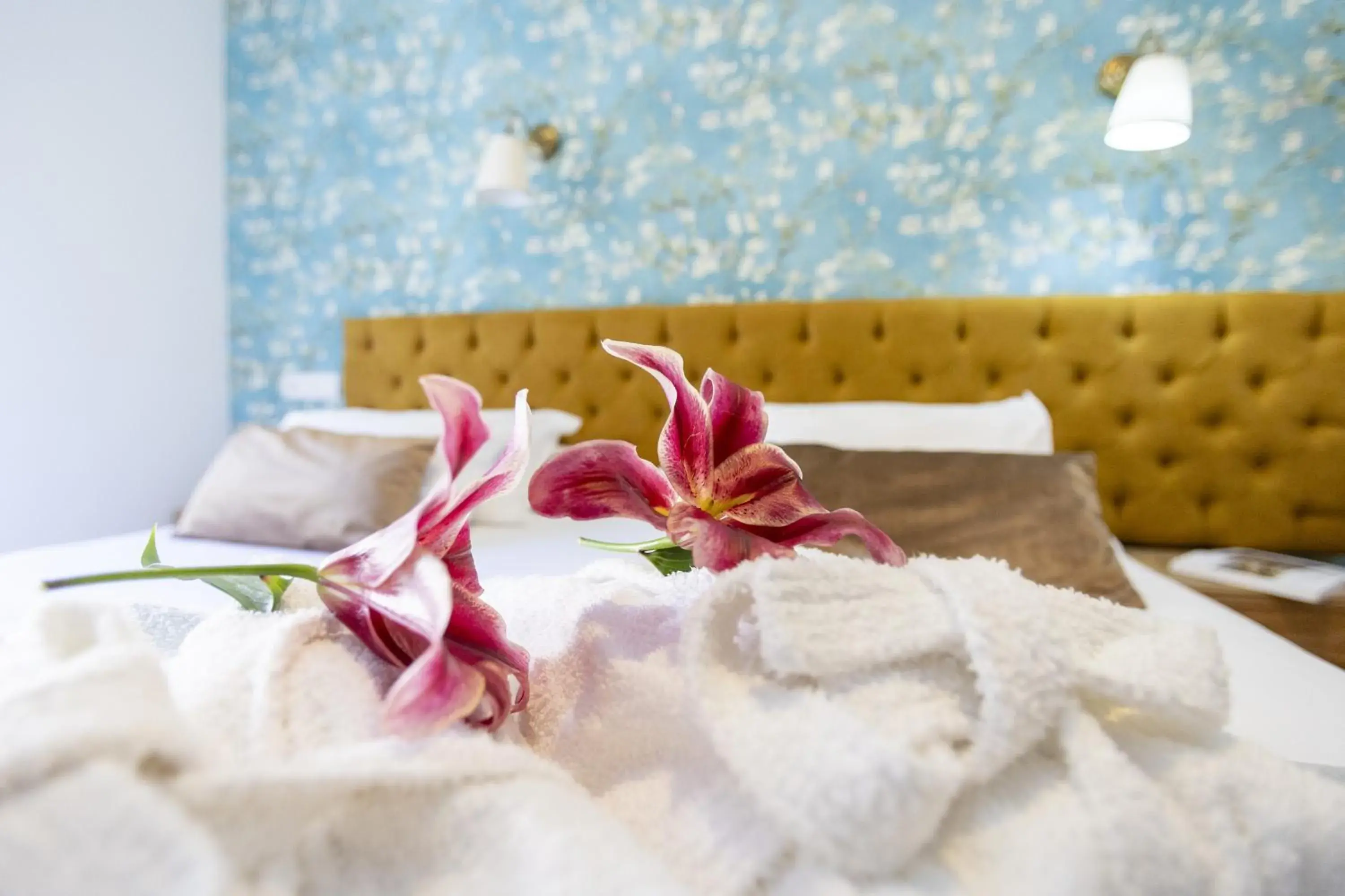 Decorative detail, Bed in Hispano Gran Vía Decorative detail, Bed in Hispano Gran Vía