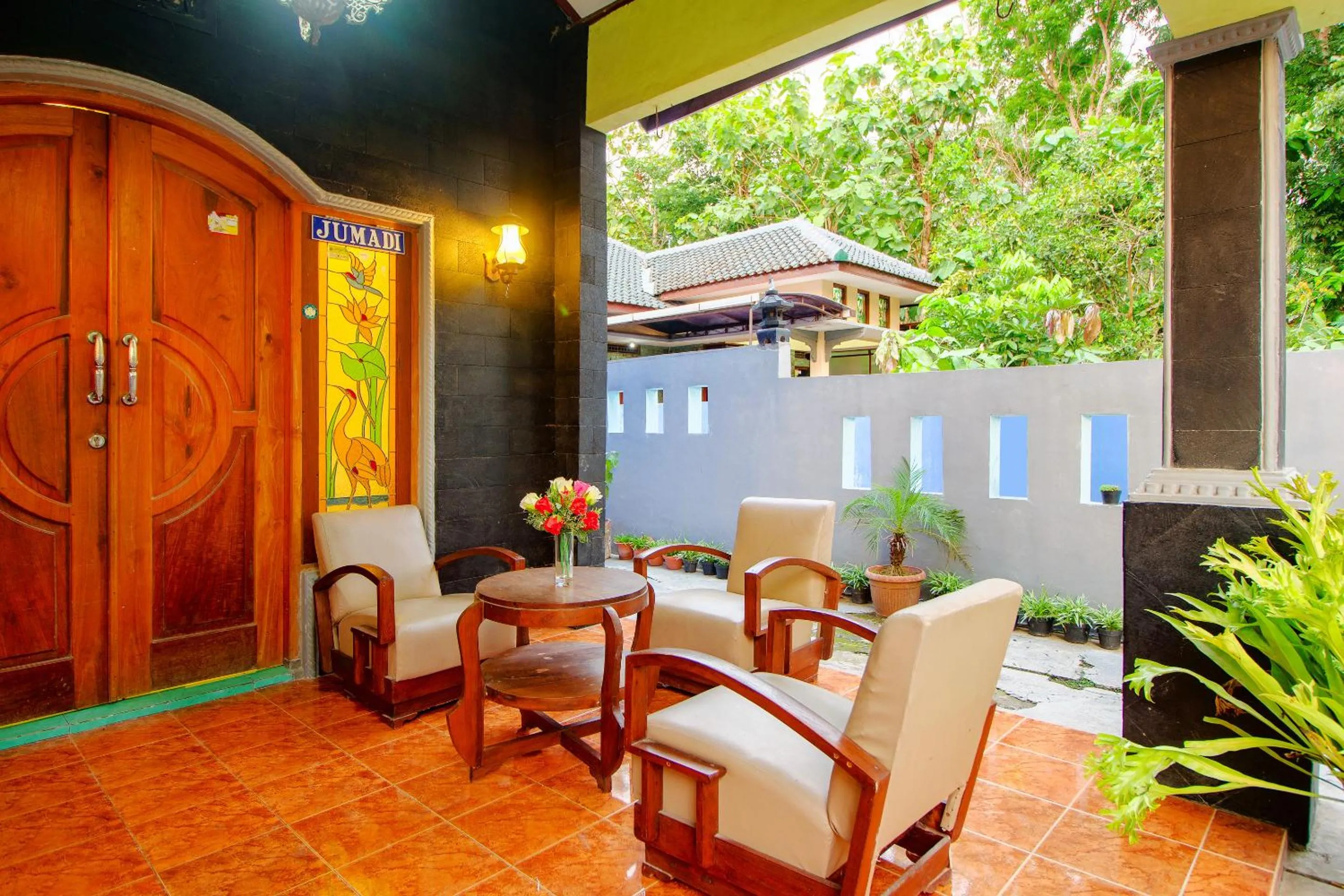 Seating area in Hotel O Opak Village Bed & Breakfast