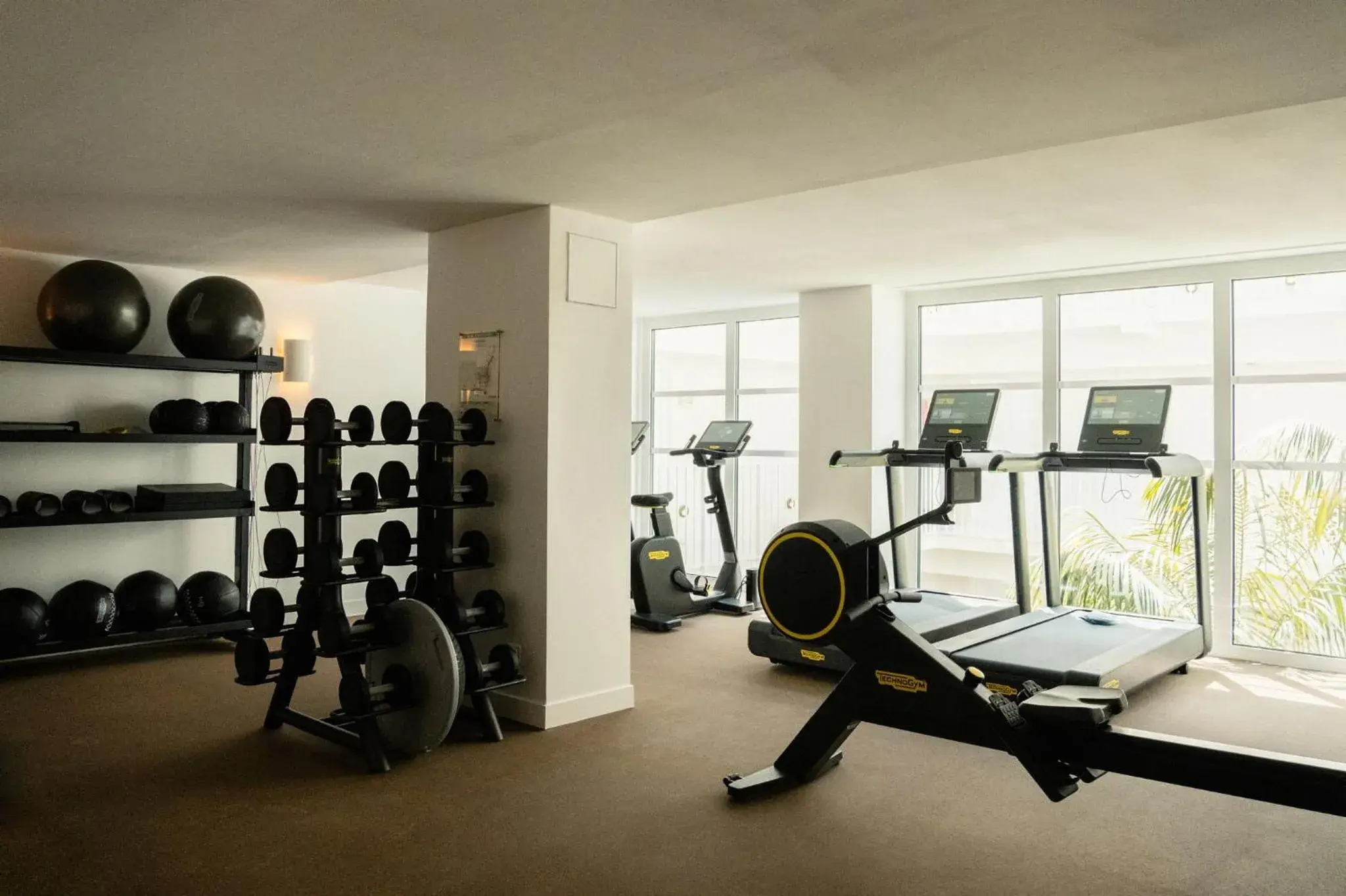 Fitness centre/facilities in Les Roches Rouges, a Beaumier hotel Fitness centre/facilities in Les Roches Rouges, a Beaumier hotel