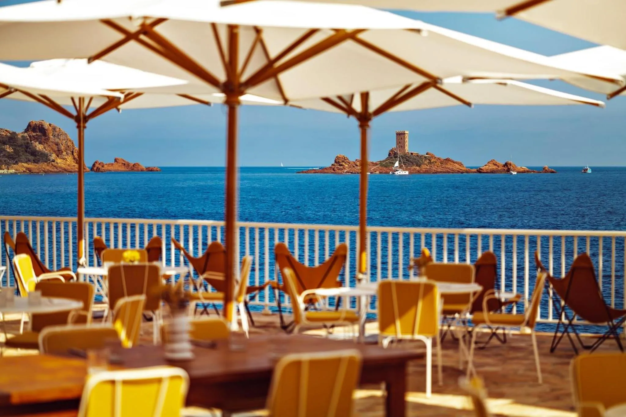 Restaurant/places to eat in Les Roches Rouges, a Beaumier hotel