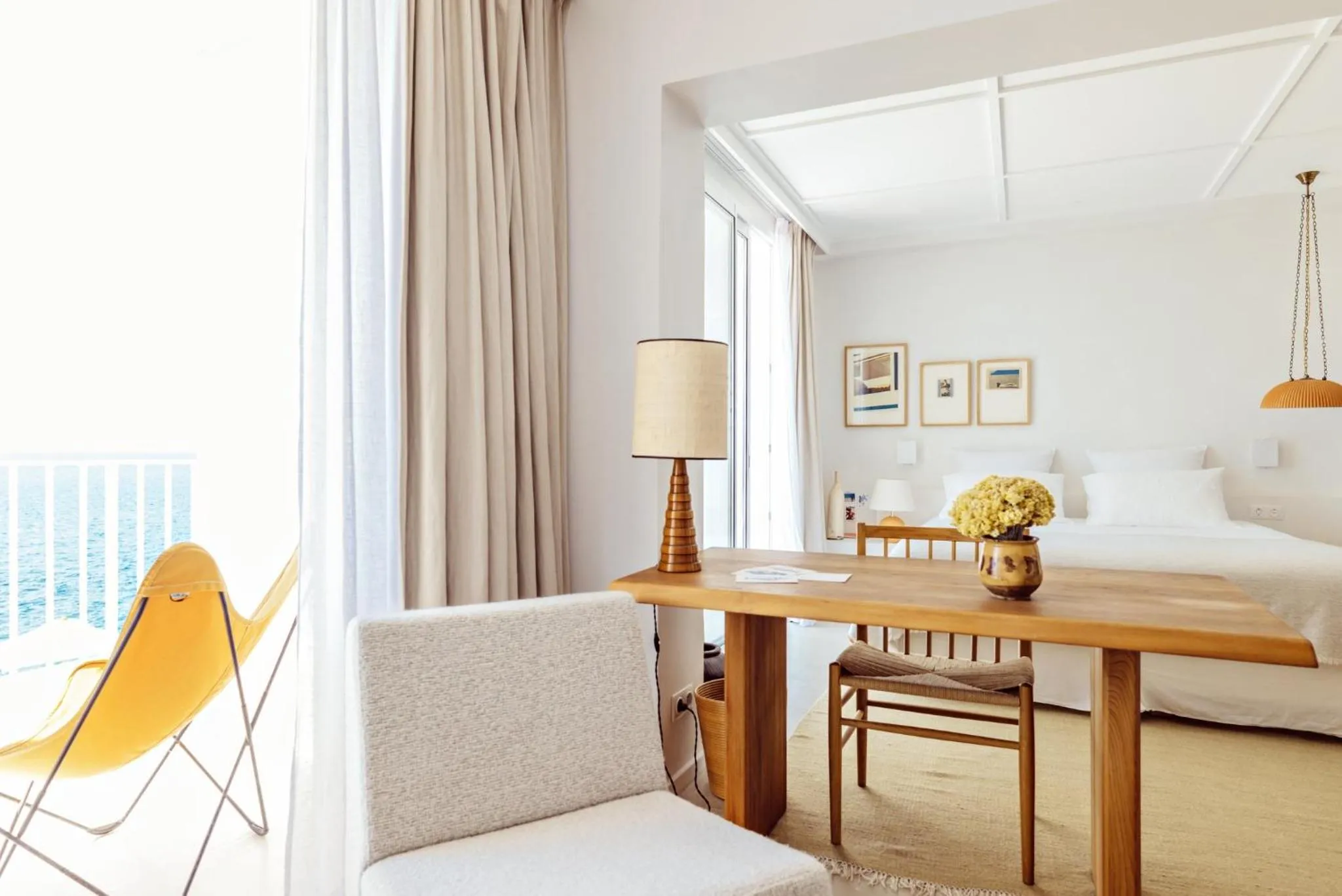 Bedroom, Bed in Les Roches Rouges, a Beaumier hotel