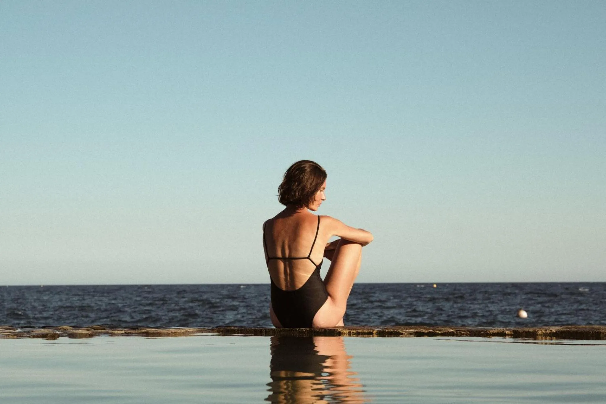 Swimming pool in Les Roches Rouges, a Beaumier hotel