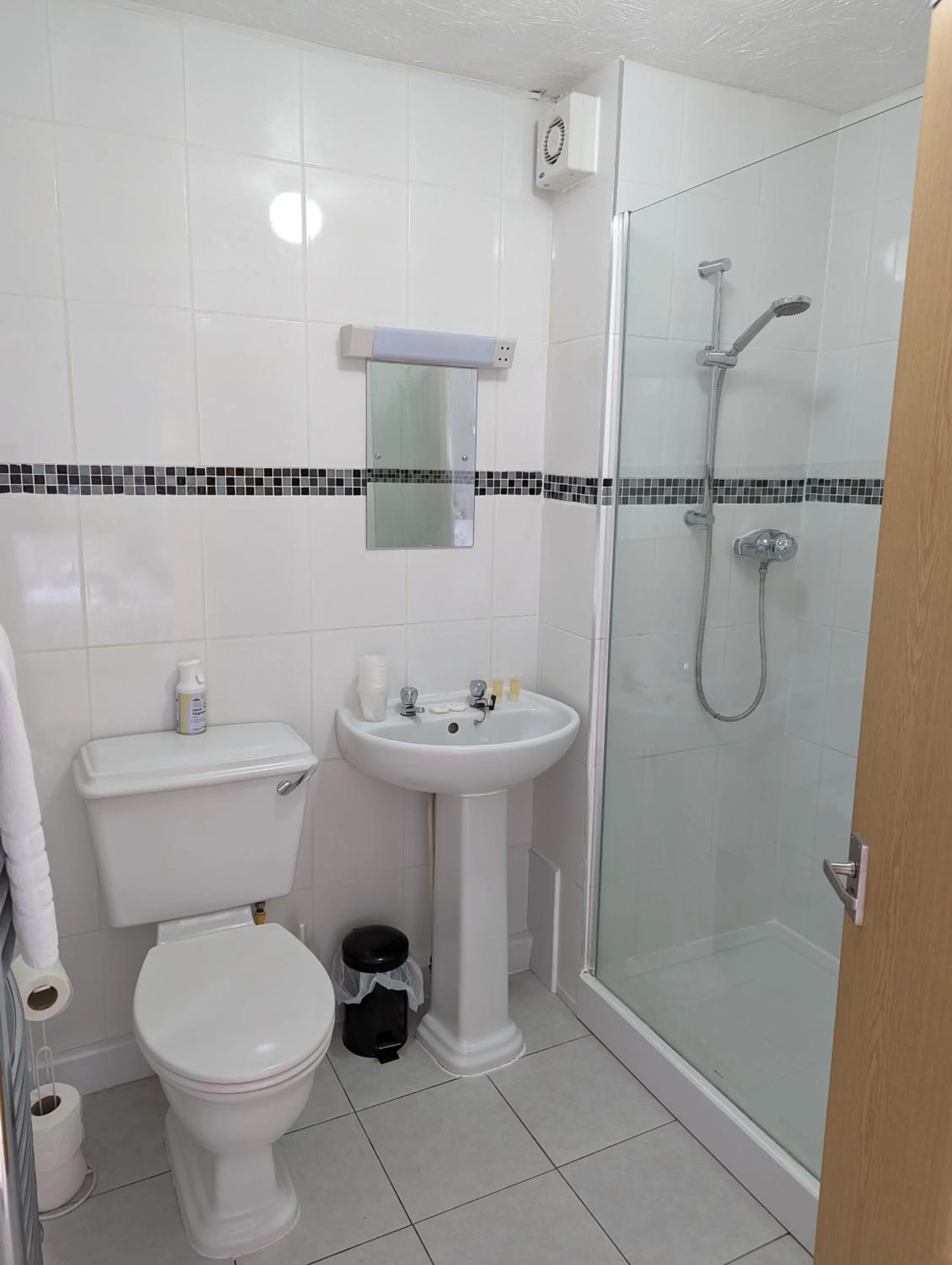 Shower in Cottage Court Hotel