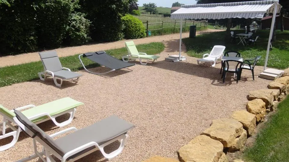 Patio in Hotel Le Chatard