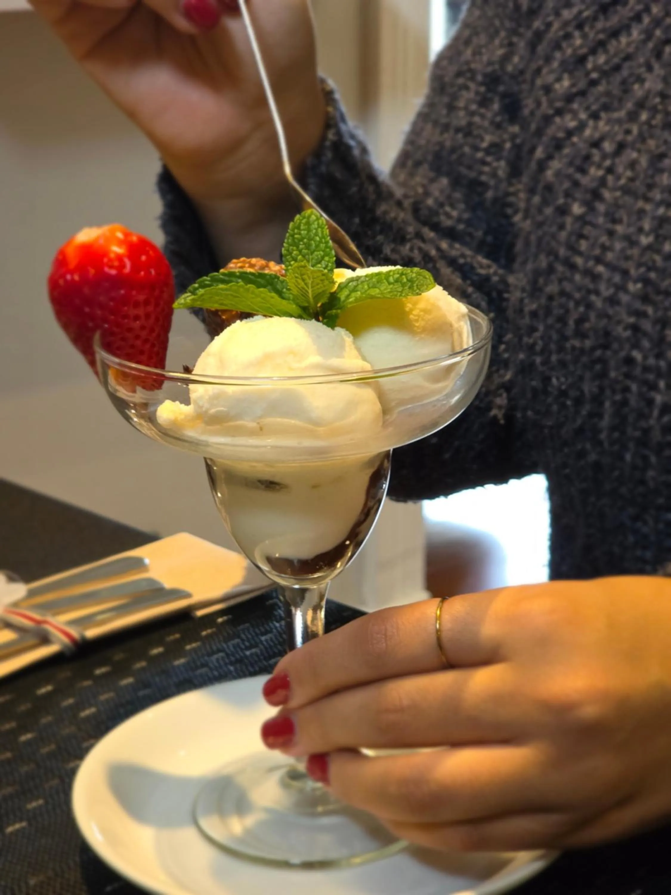 Food close-up in Three Boutique Hotel