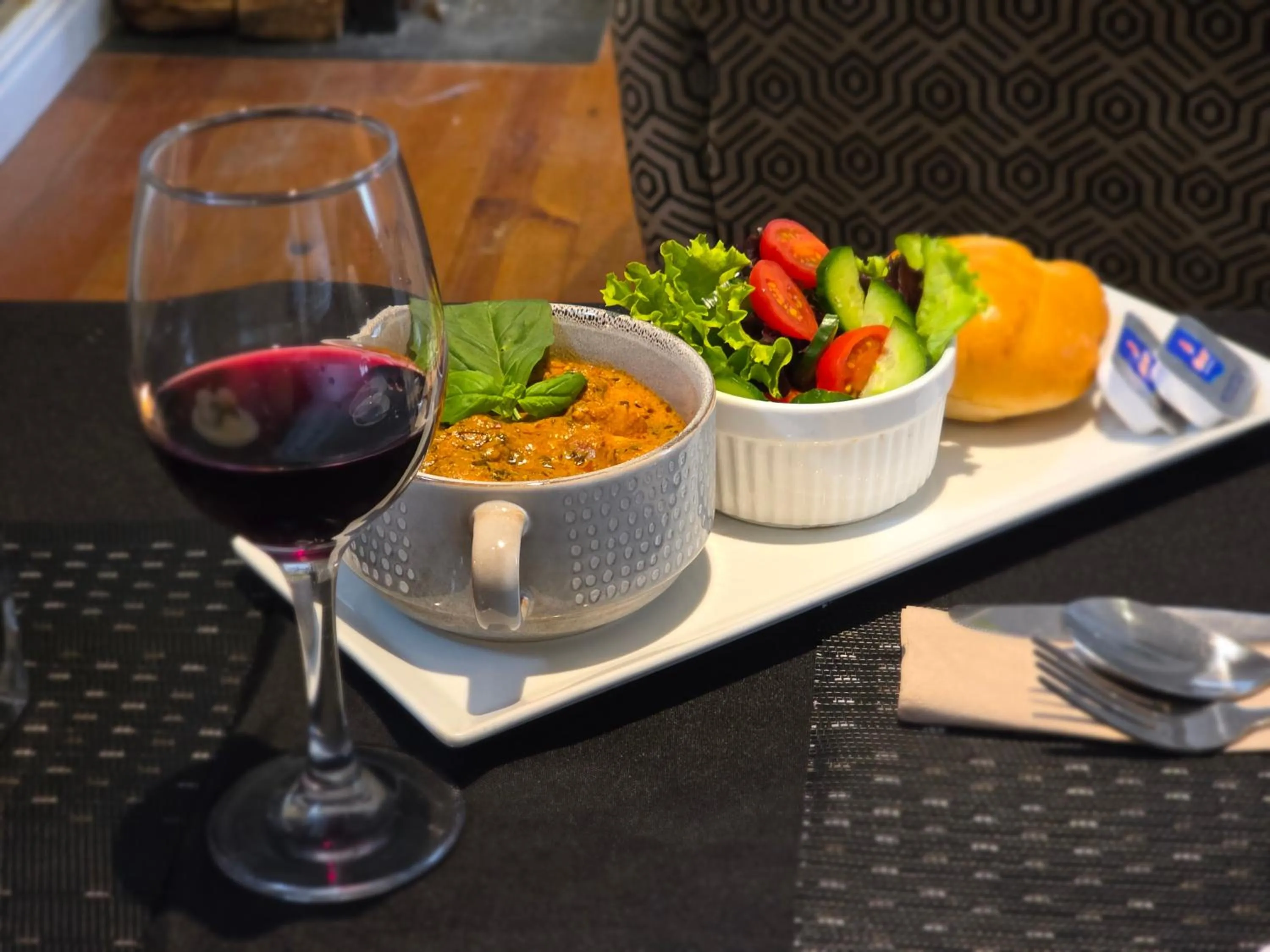 Food close-up in Three Boutique Hotel