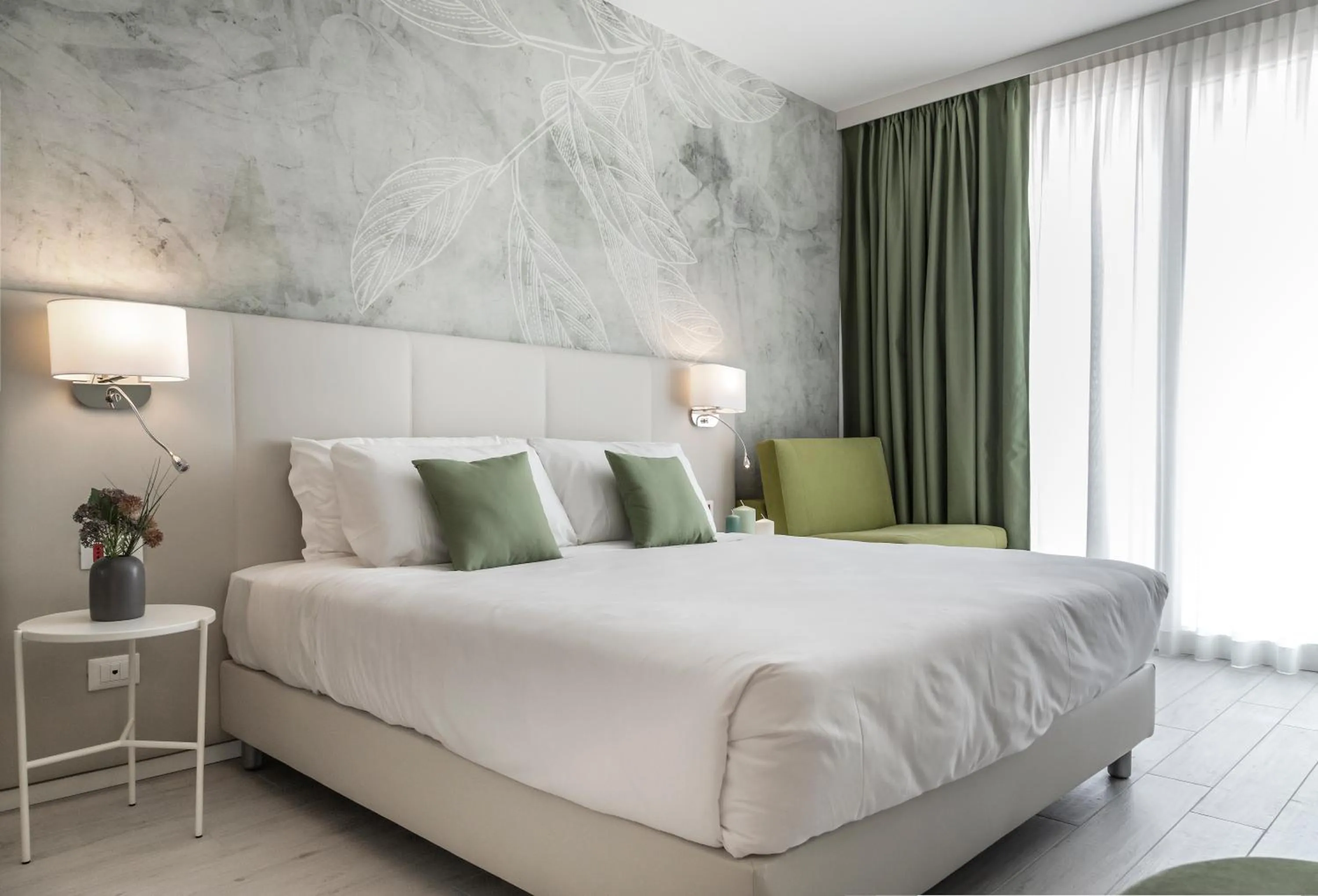 Bedroom, Bed in Hotel Amburgo