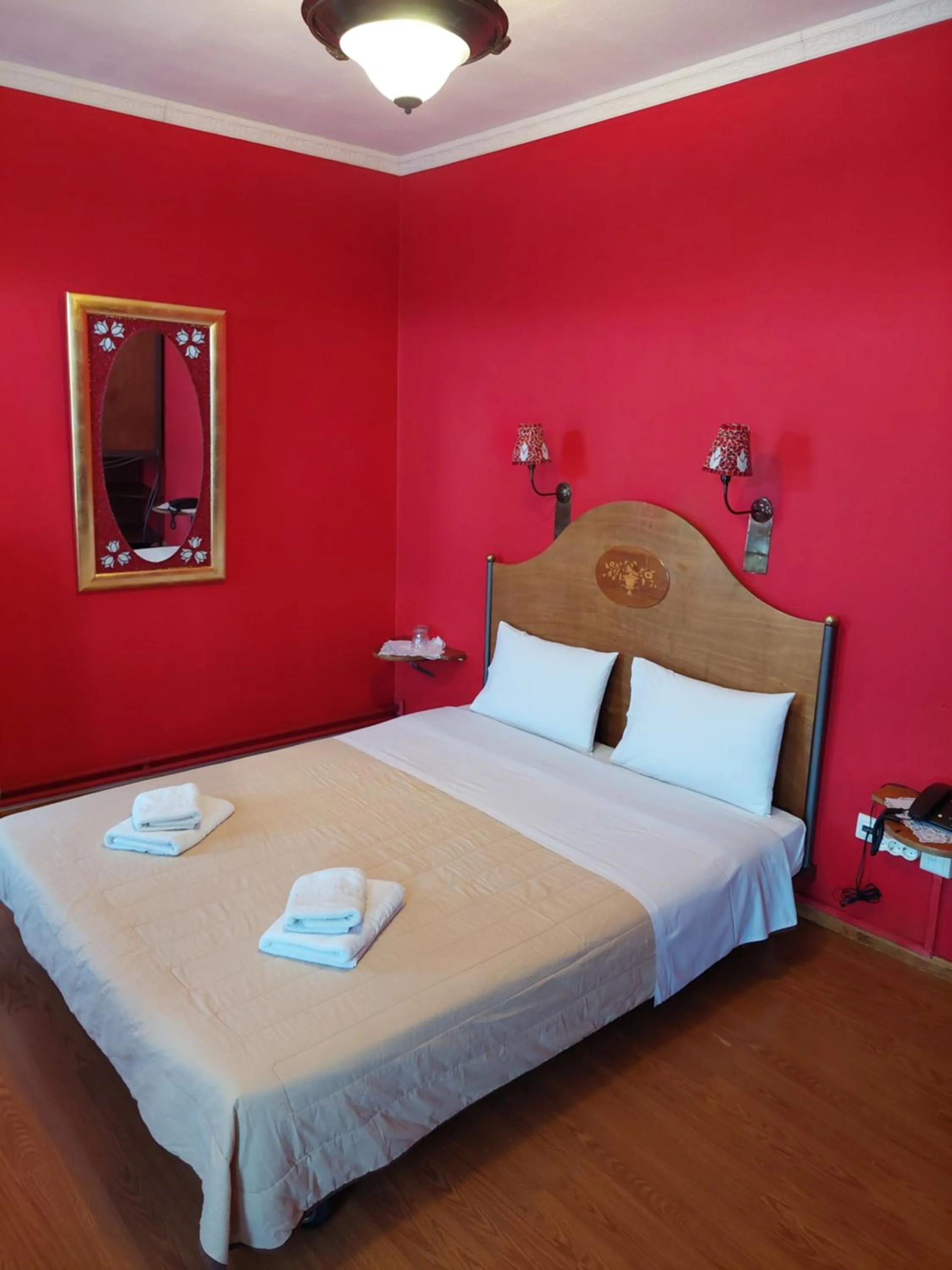 Bedroom, Bed in House Mitsiou Traditional Inn