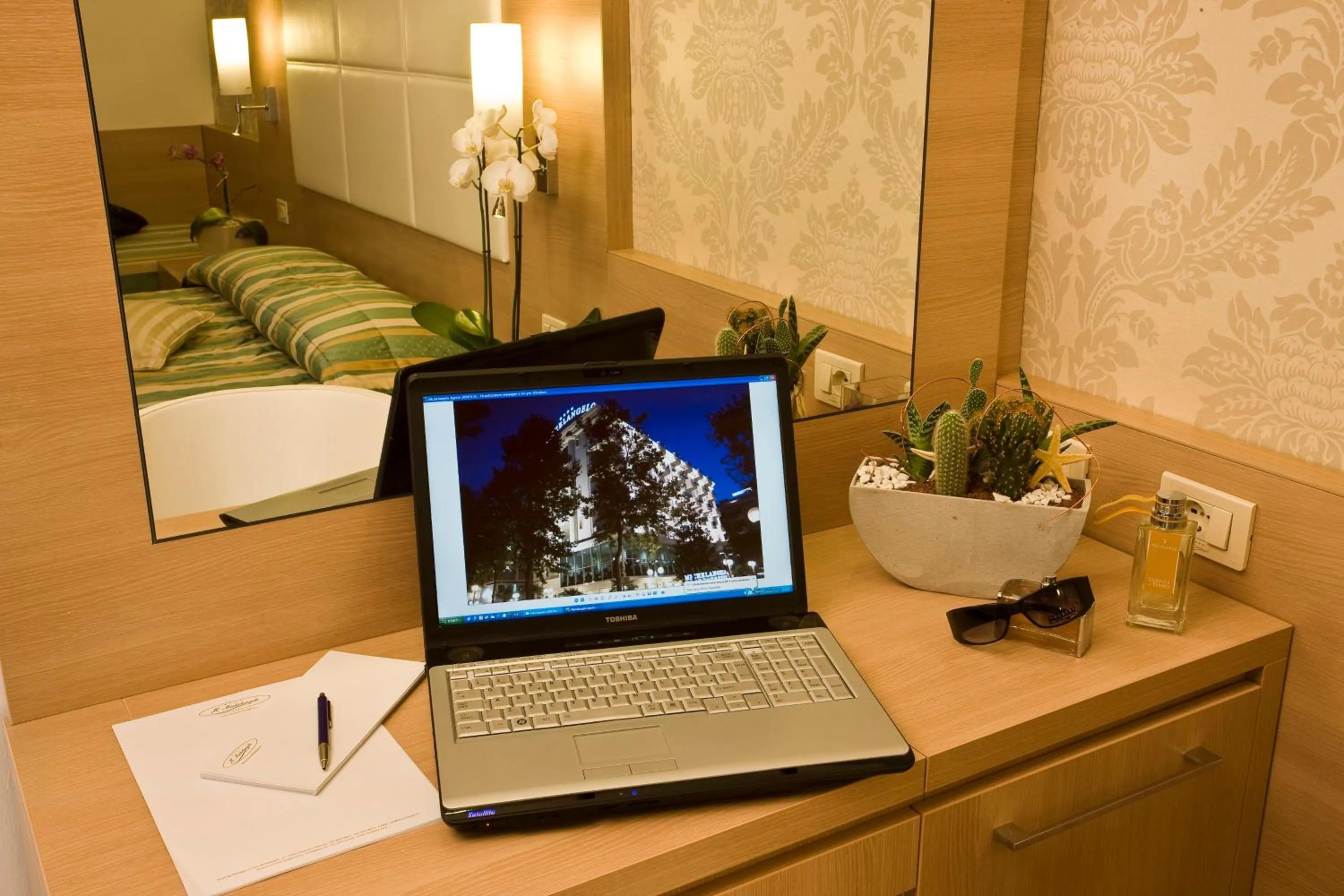Decorative detail, Bed in Michelangelo Cesenatico
