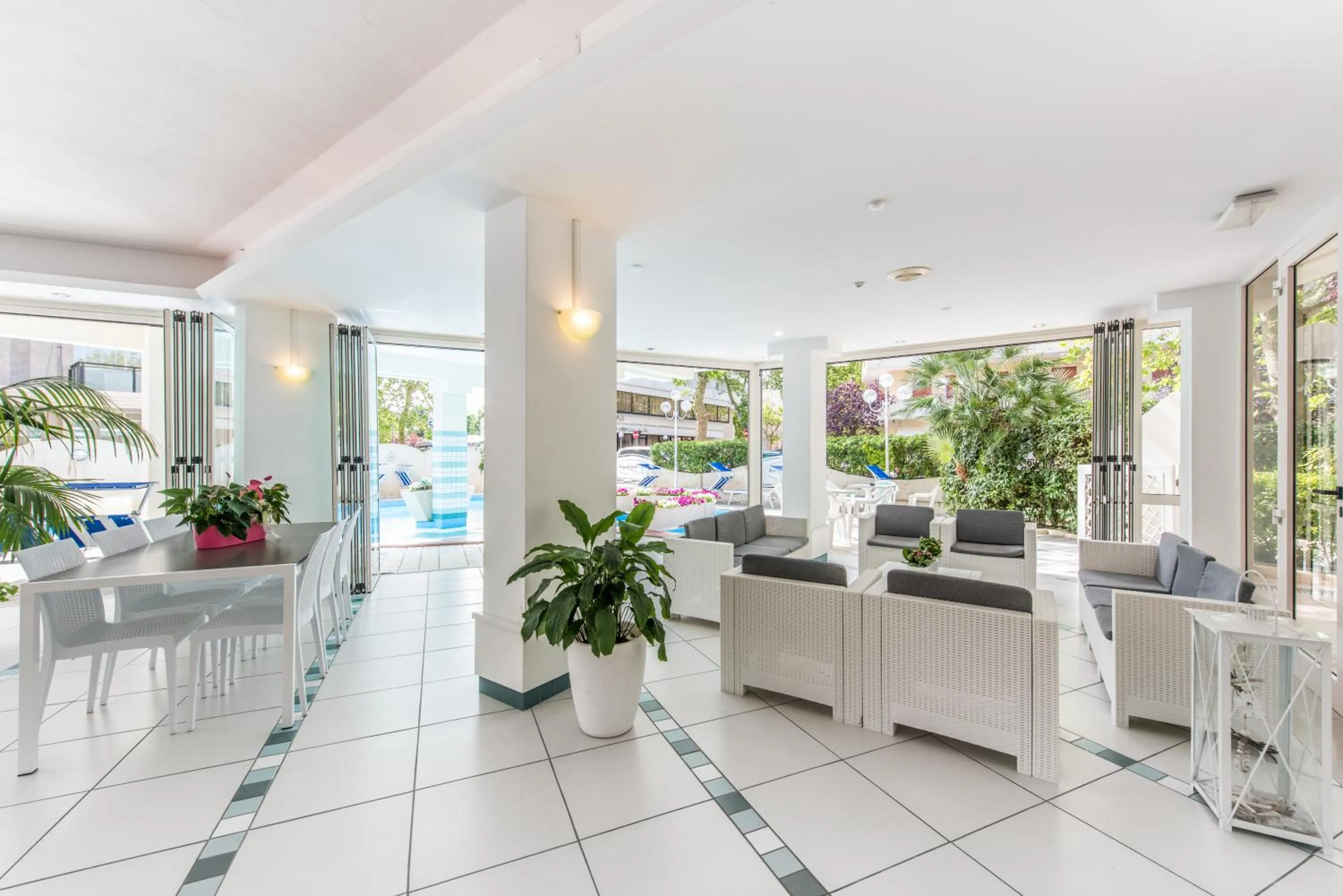 Communal lounge/ TV room in Michelangelo Cesenatico